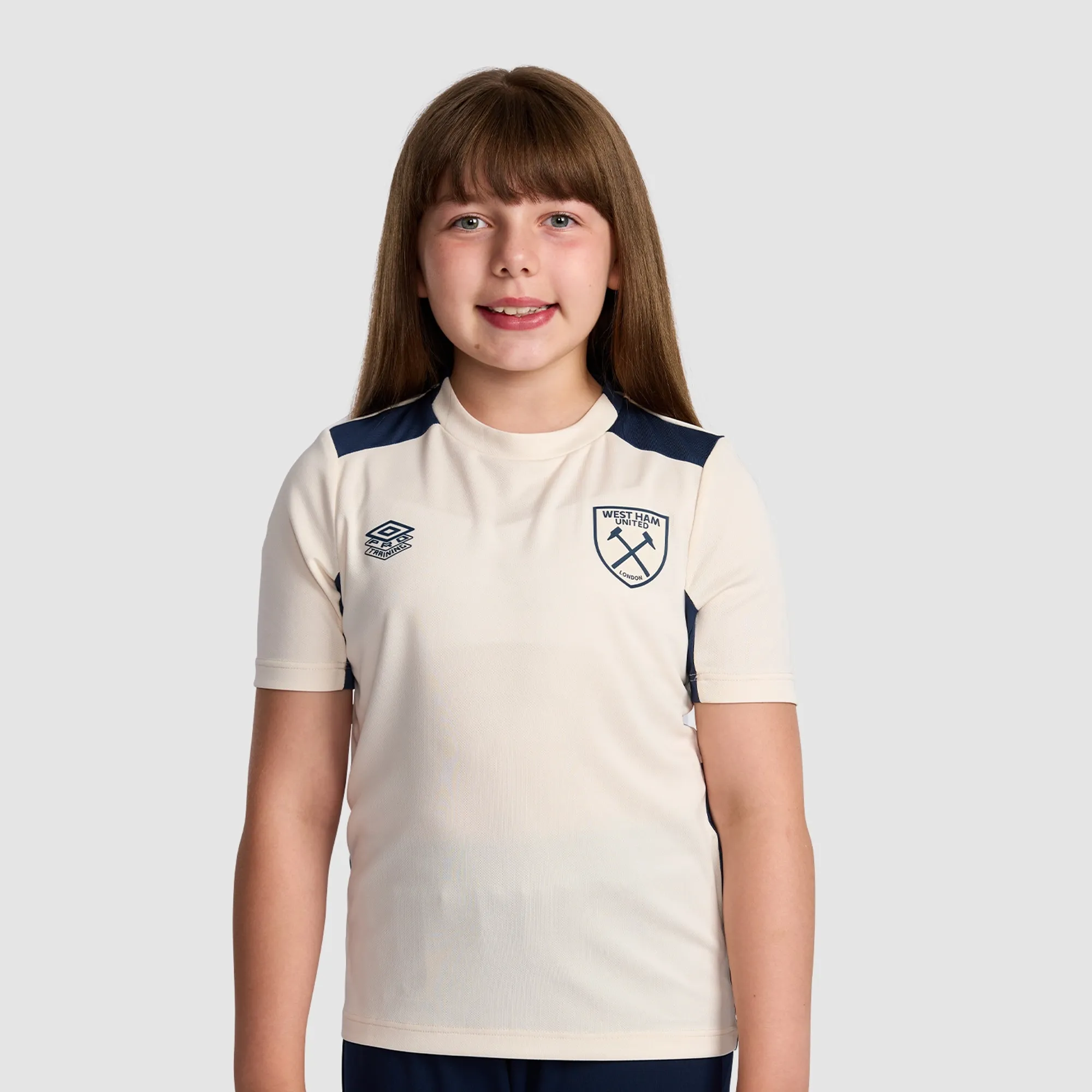 West Ham 25/26 Junior Ecru Training Jersey