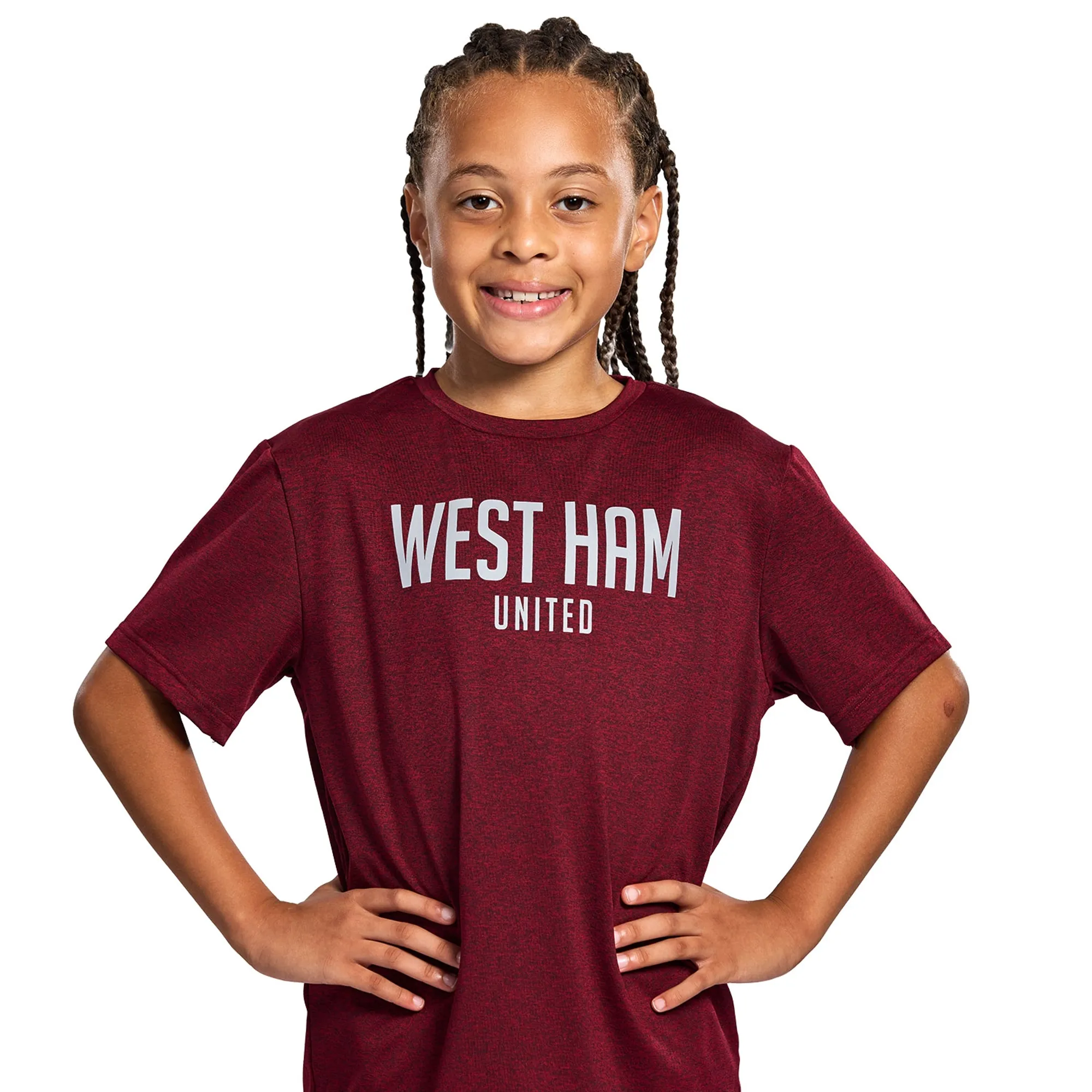 West Ham Junior Claret Reflective Print T-Shirt
