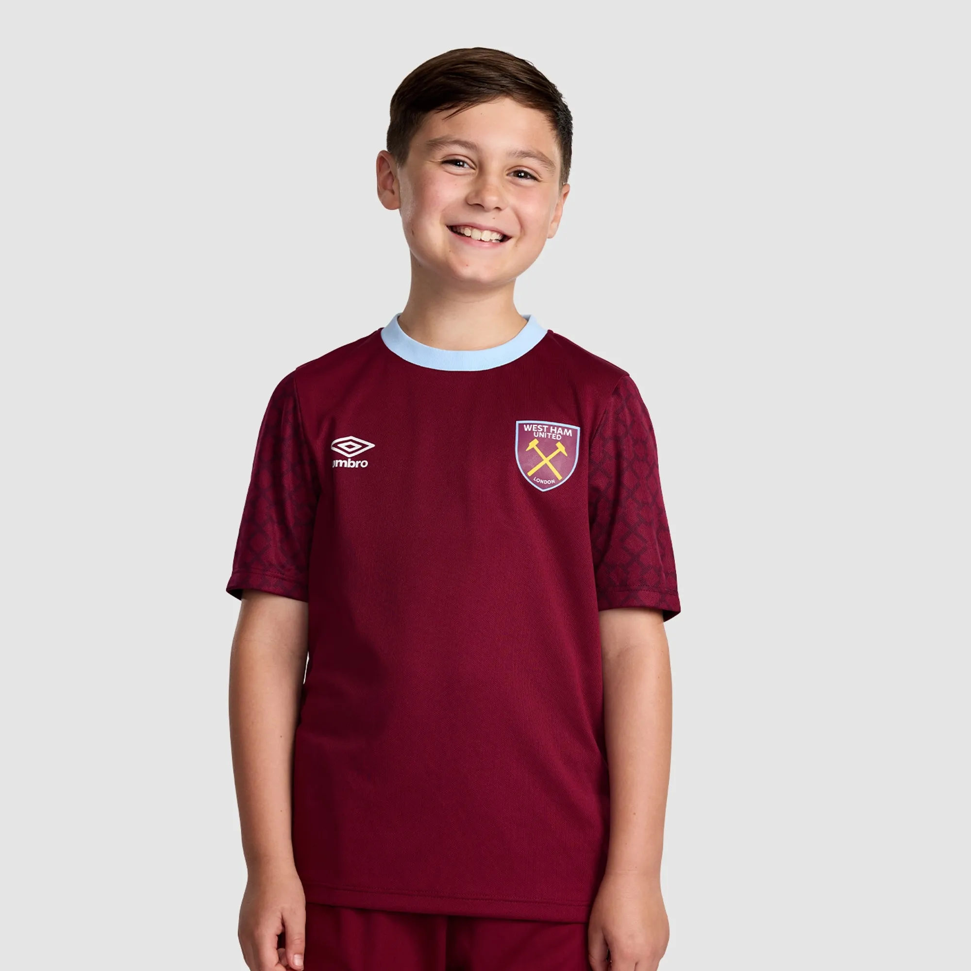 West Ham 25/26 Junior Claret Pre-Match Jersey