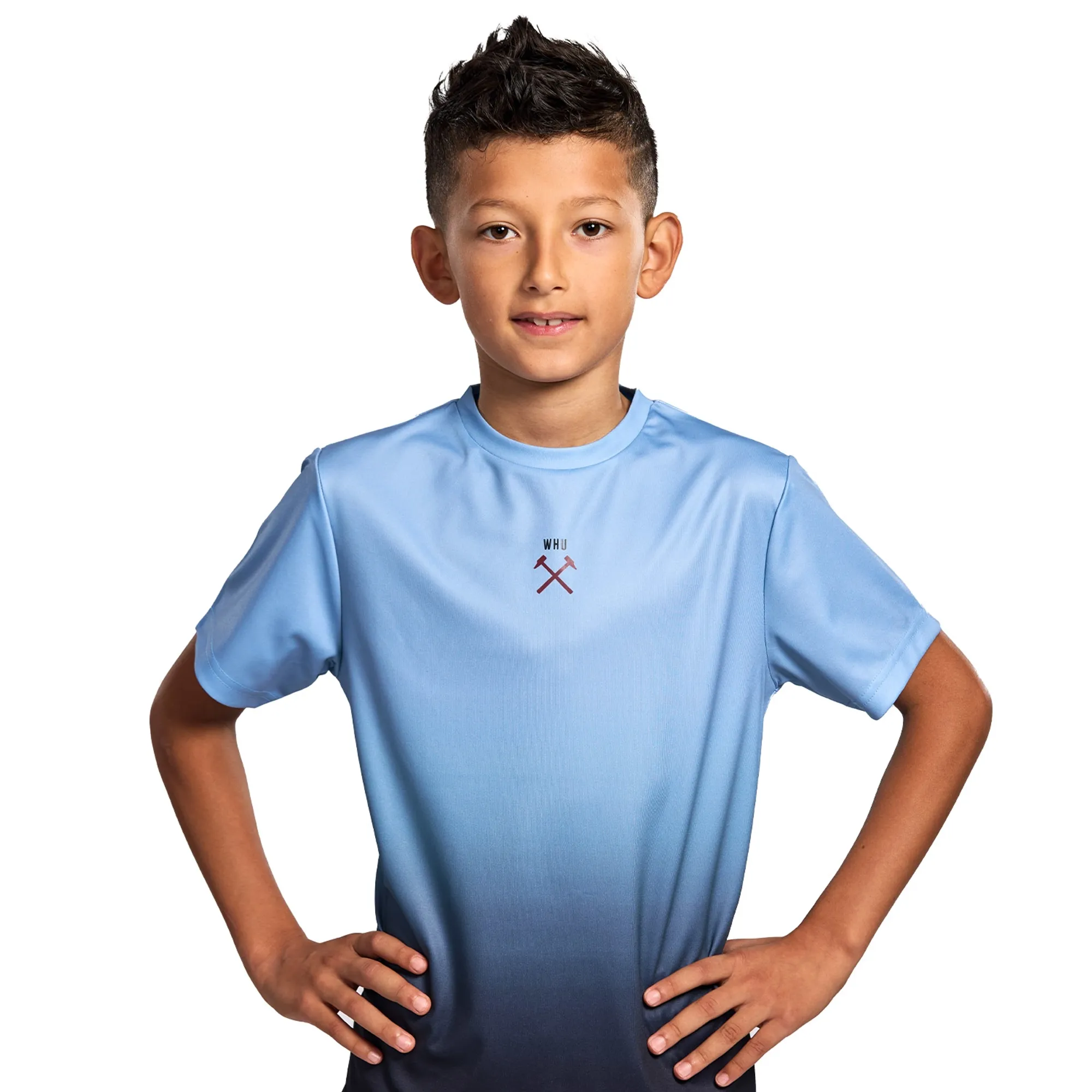 West Ham Junior Blue Ombre T-Shirt