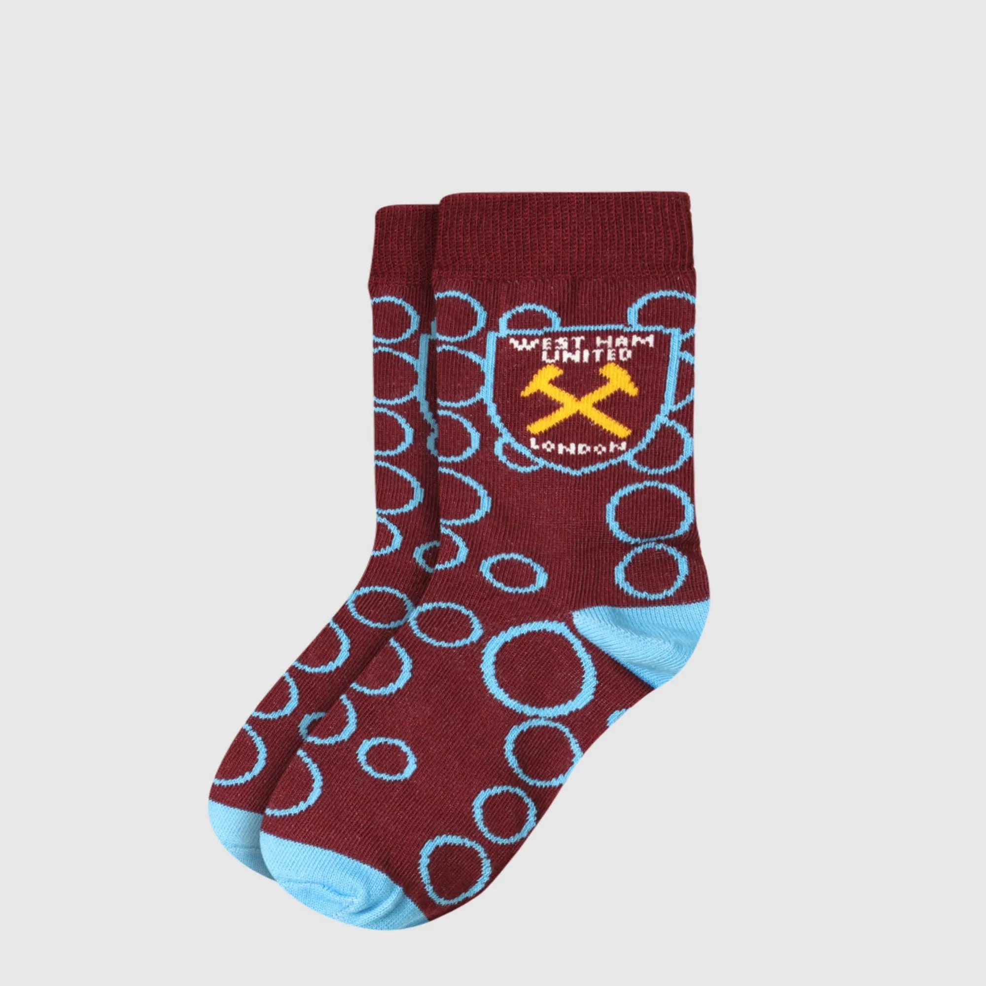 West Ham Junior Bubbles Socks - Claret