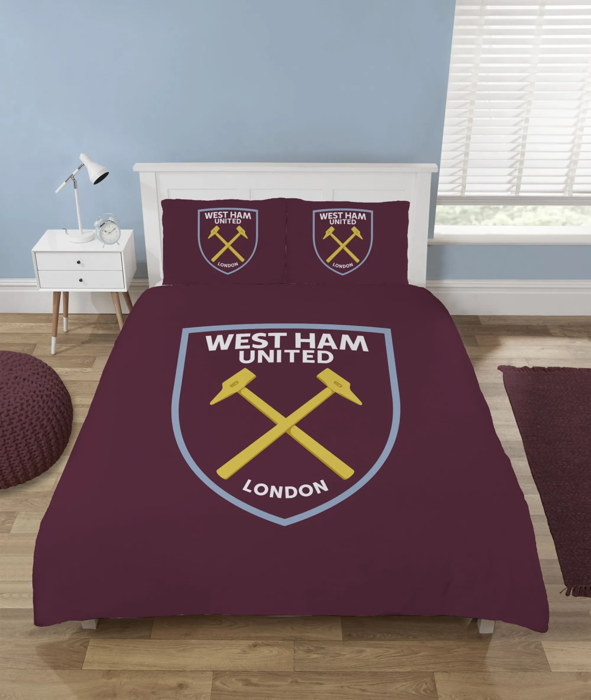 West Ham Crest Double Duvet Set