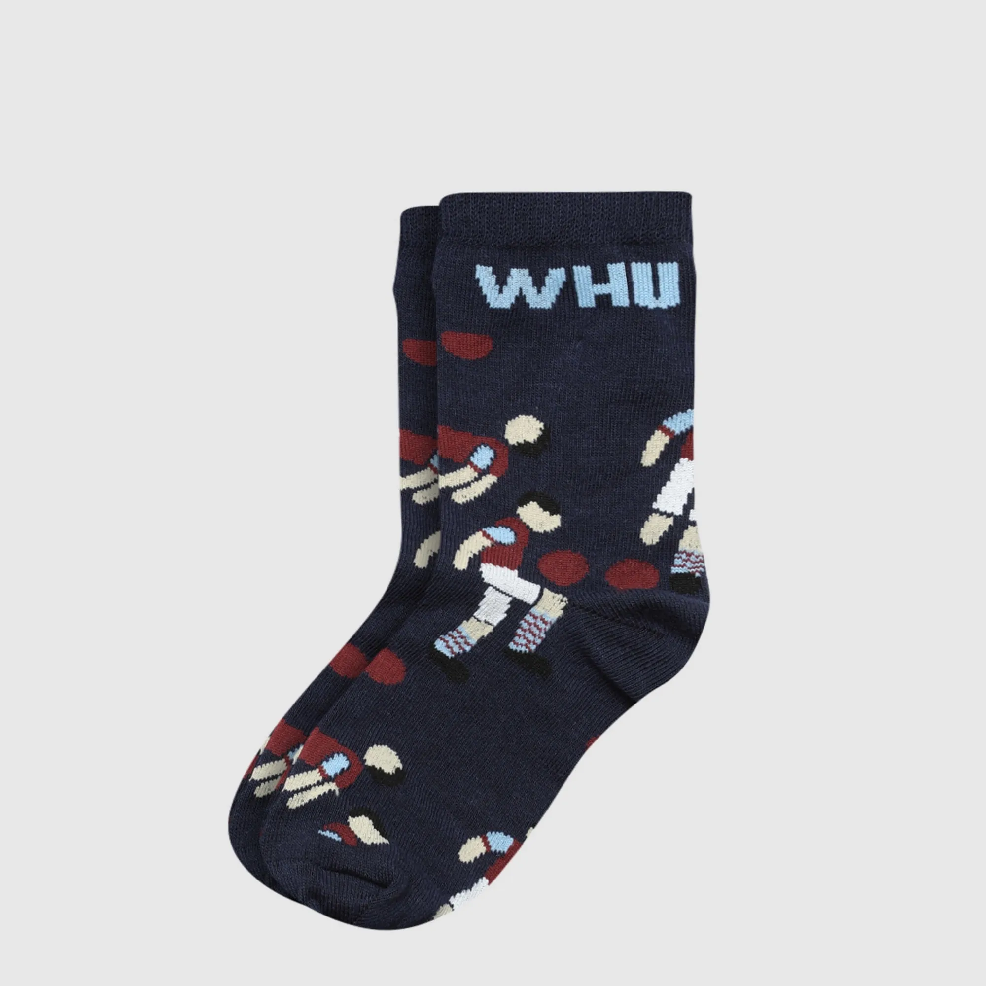 West Ham Junior Cartoon Player Socks - Navy