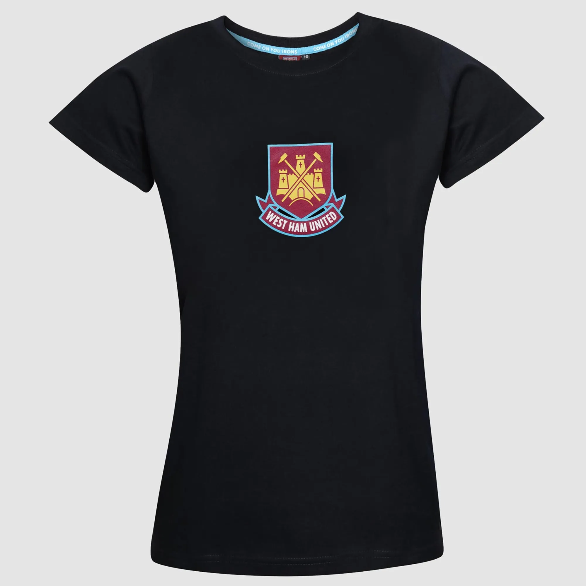 West Ham Womens Black 1999-2016 Crest T-Shirt