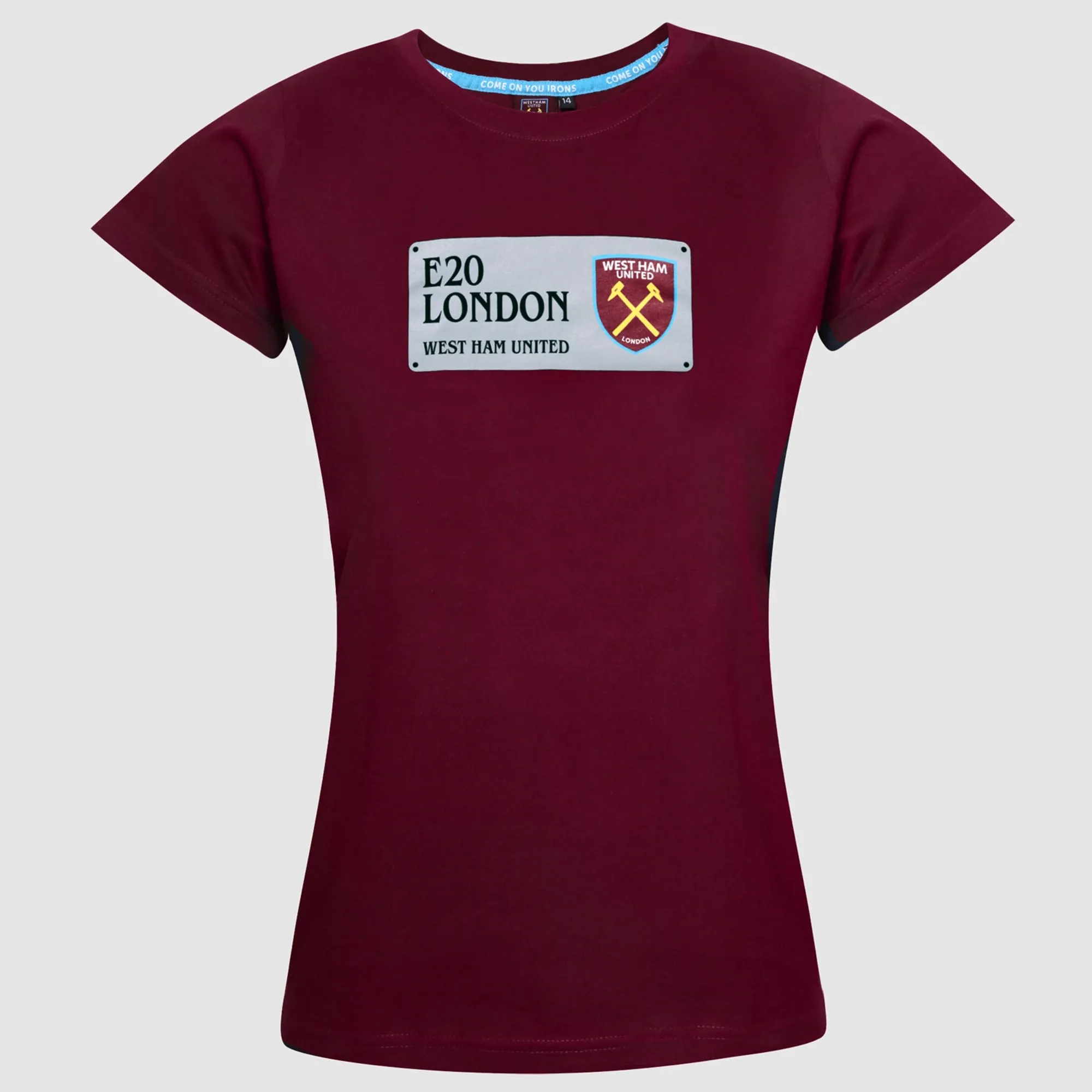 West Ham Womens Claret Street Sign T-Shirt