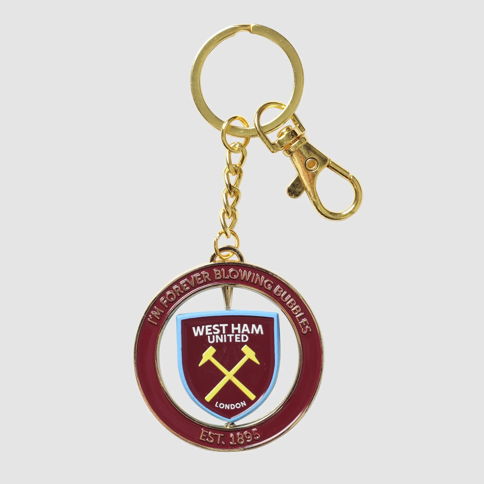 West Ham Spinning Keyring