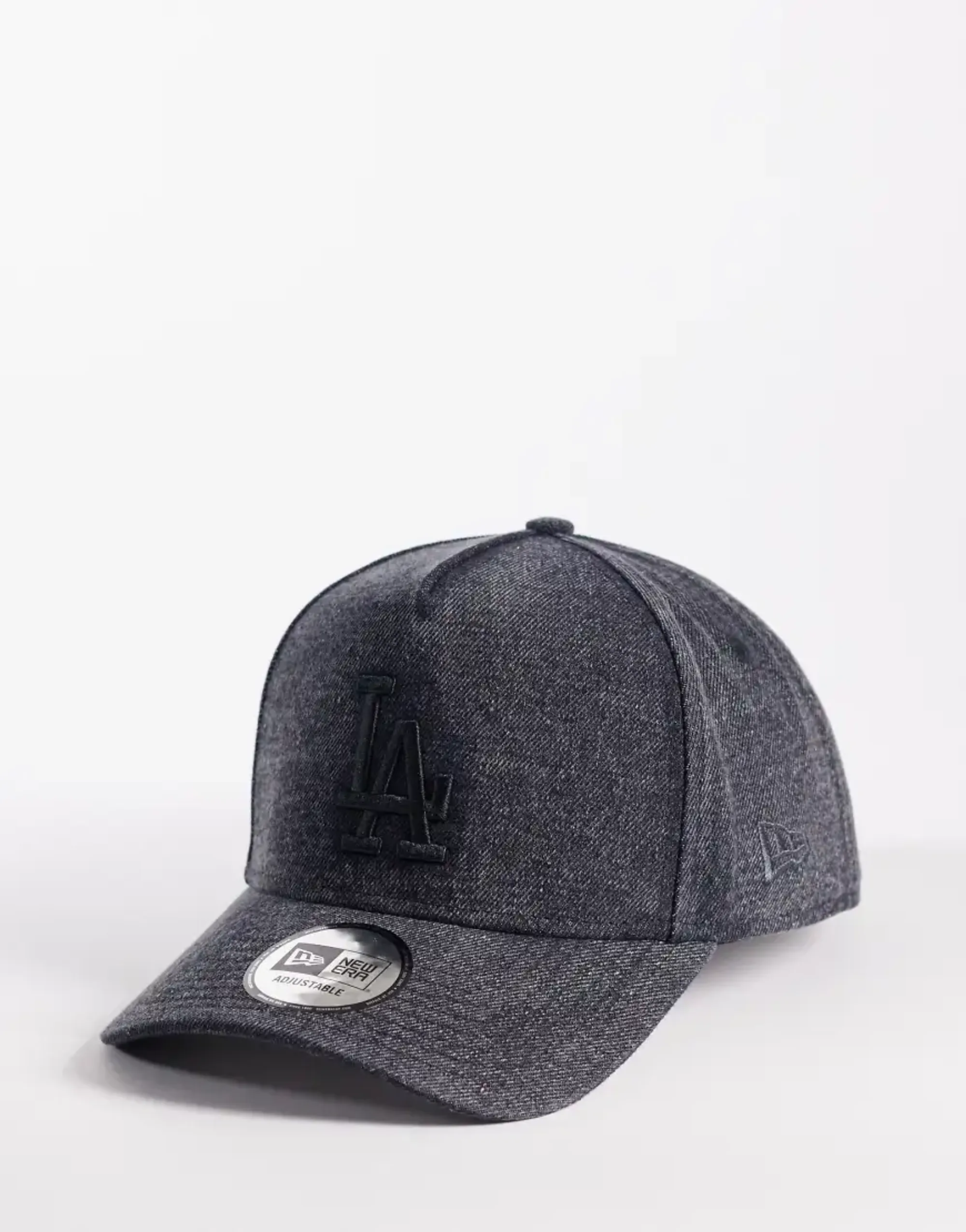New Era Cap New Era La Dodgers E-Frame Womens Denim Cap In Washed Black