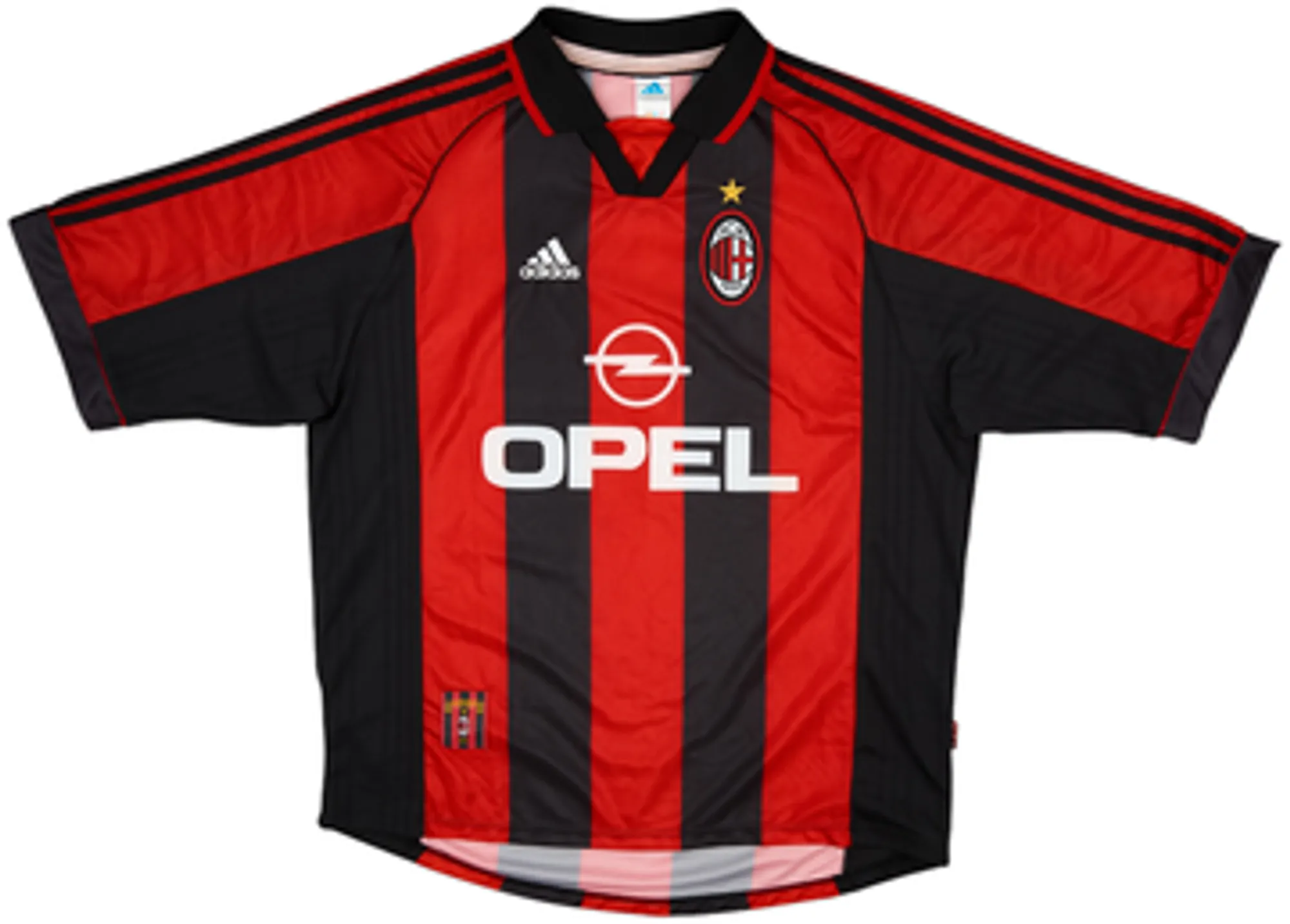 1998-00 AC Milan Home Shirt Weah #9 - 9/10 - (XL)