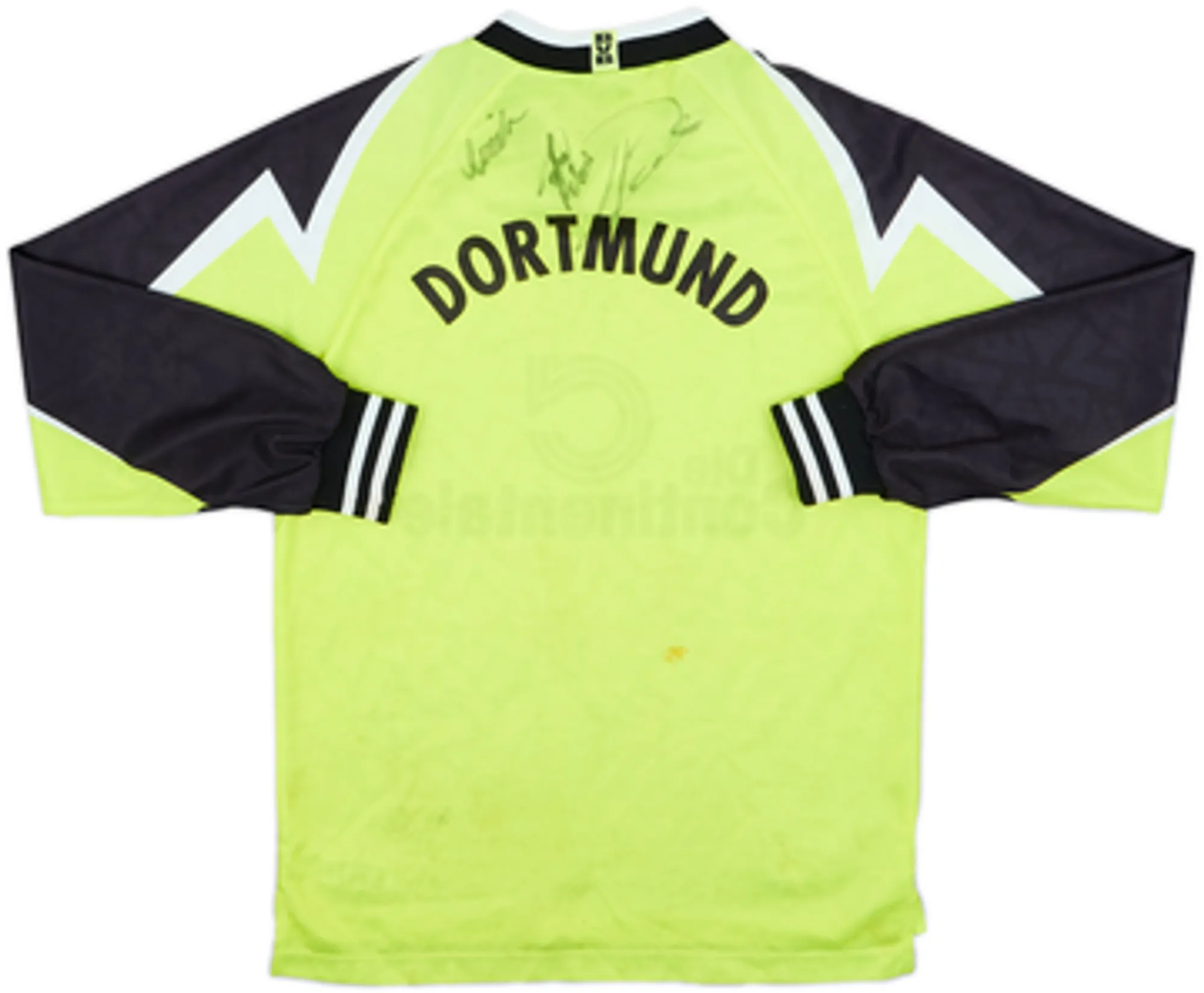 1995-96 Borussia Dortmund Signed Home L/S Shirt - 7/10 - (L.Boys)