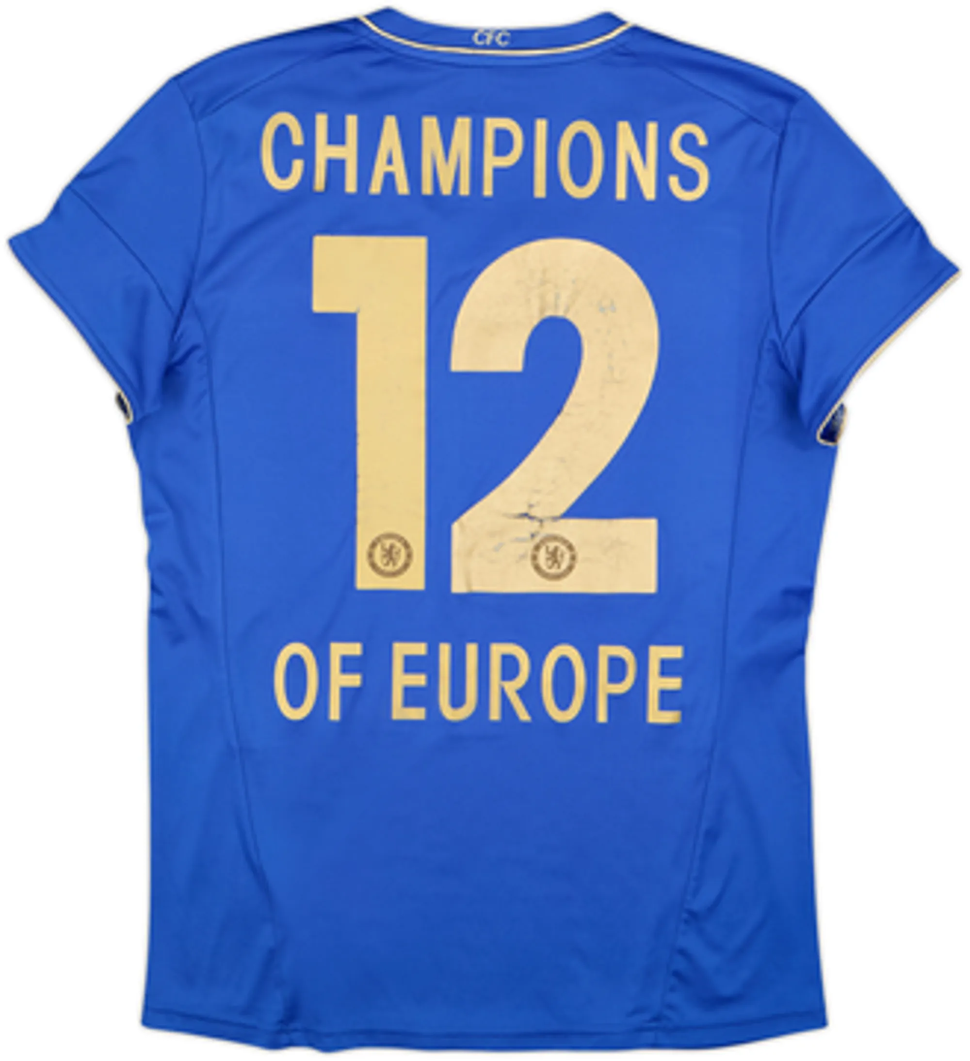 2012-13 Chelsea Home Shirt Champions of Europe #12 - 5/10 - (Women's XL)