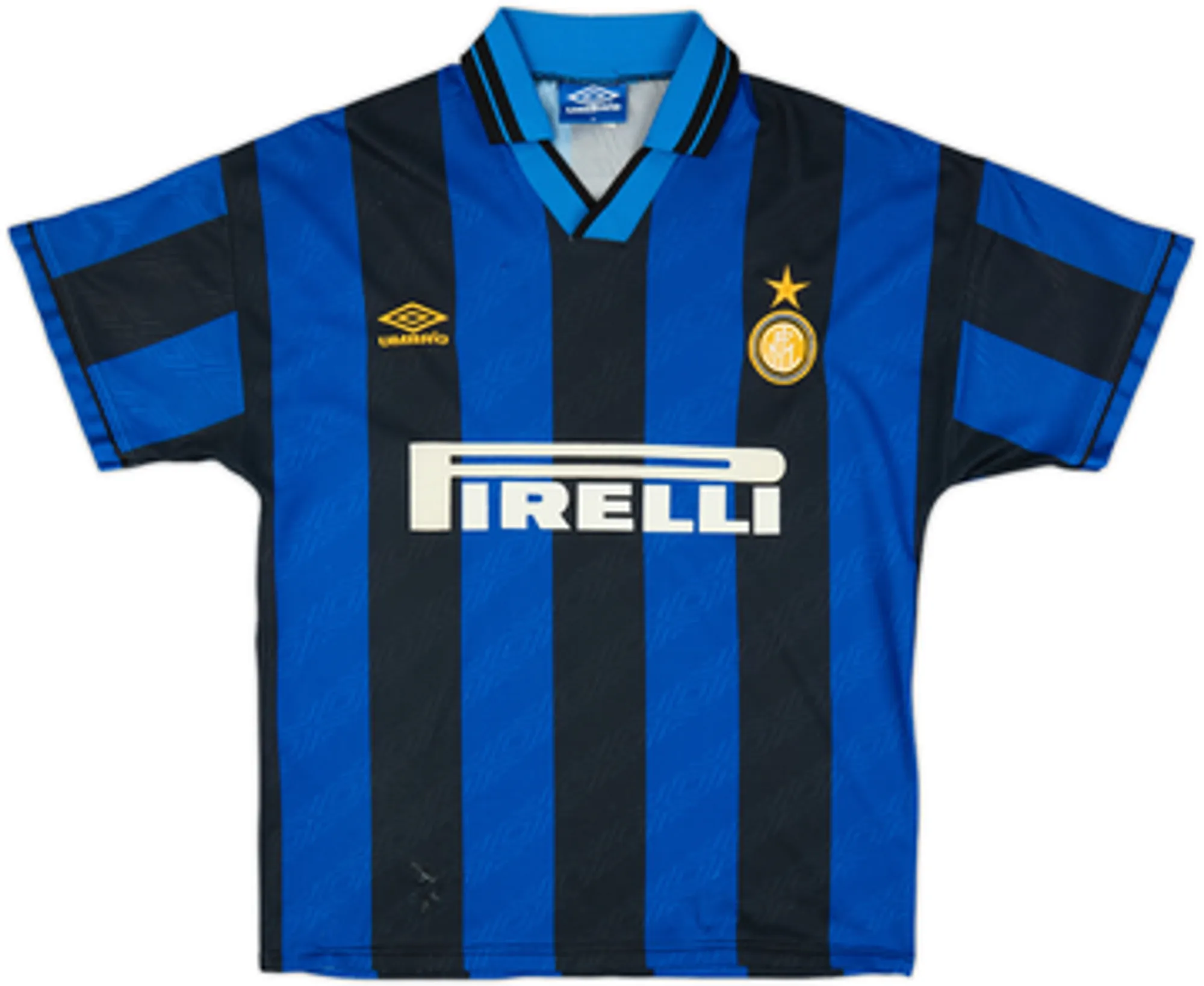 1995-96 Inter Milan Home Shirt R.Carlos #6 - 6/10 - (M)