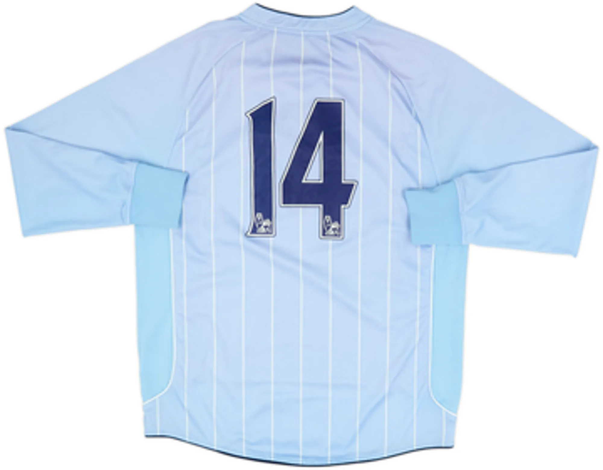 2007-08 Manchester City Home L/S Shirt #14 - 6/10 - (L)