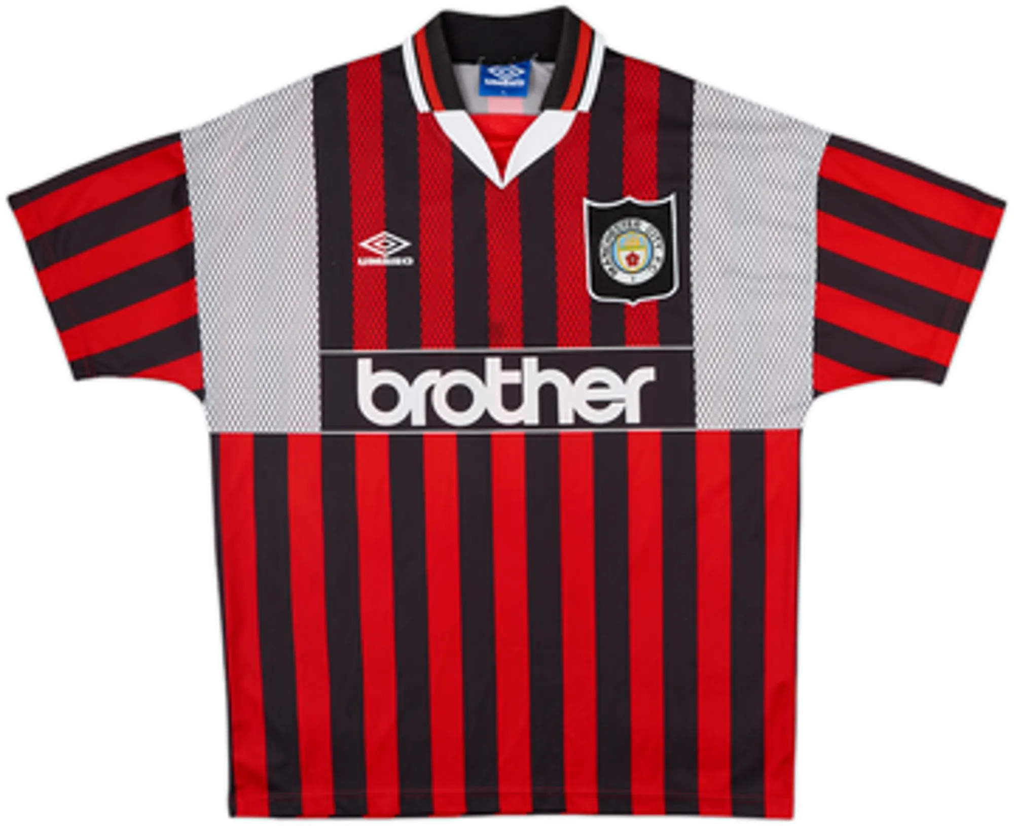 1994-96 Manchester City Away Shirt Kinkladze #7 - 8/10 - (M)