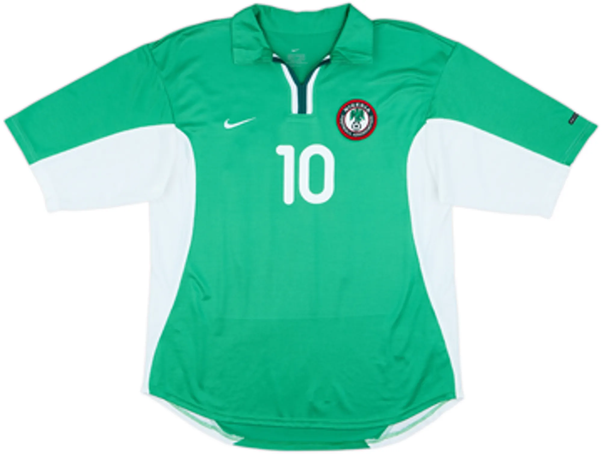 2000-01 Nigeria Home Shirt Okocha #10 - 9/10 - (L)