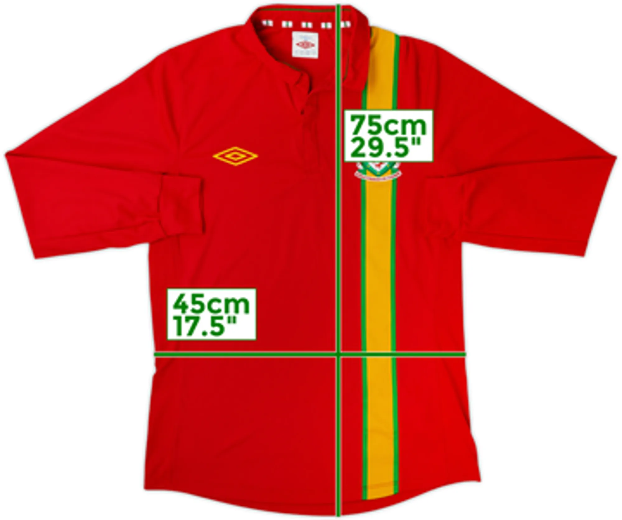 2012-14 Wales Home L/S Shirt - 9/10 - (S)