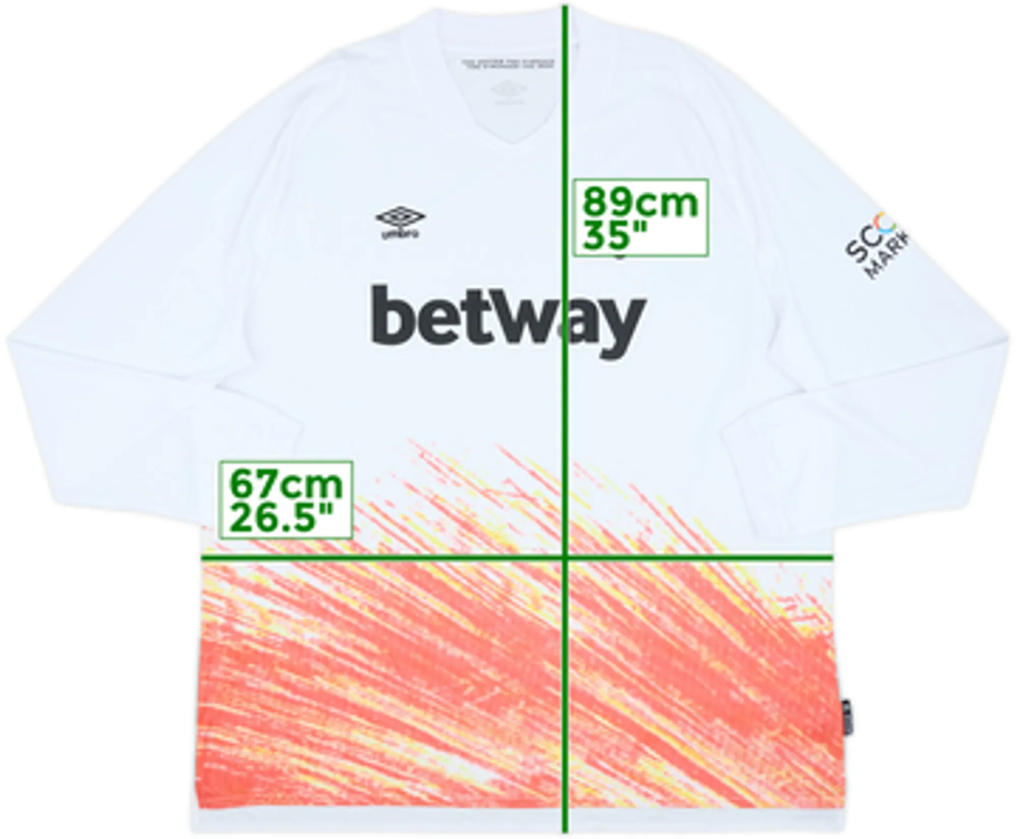 2022-23 West Ham Third L/S Shirt - 9/10 - (4XL)
