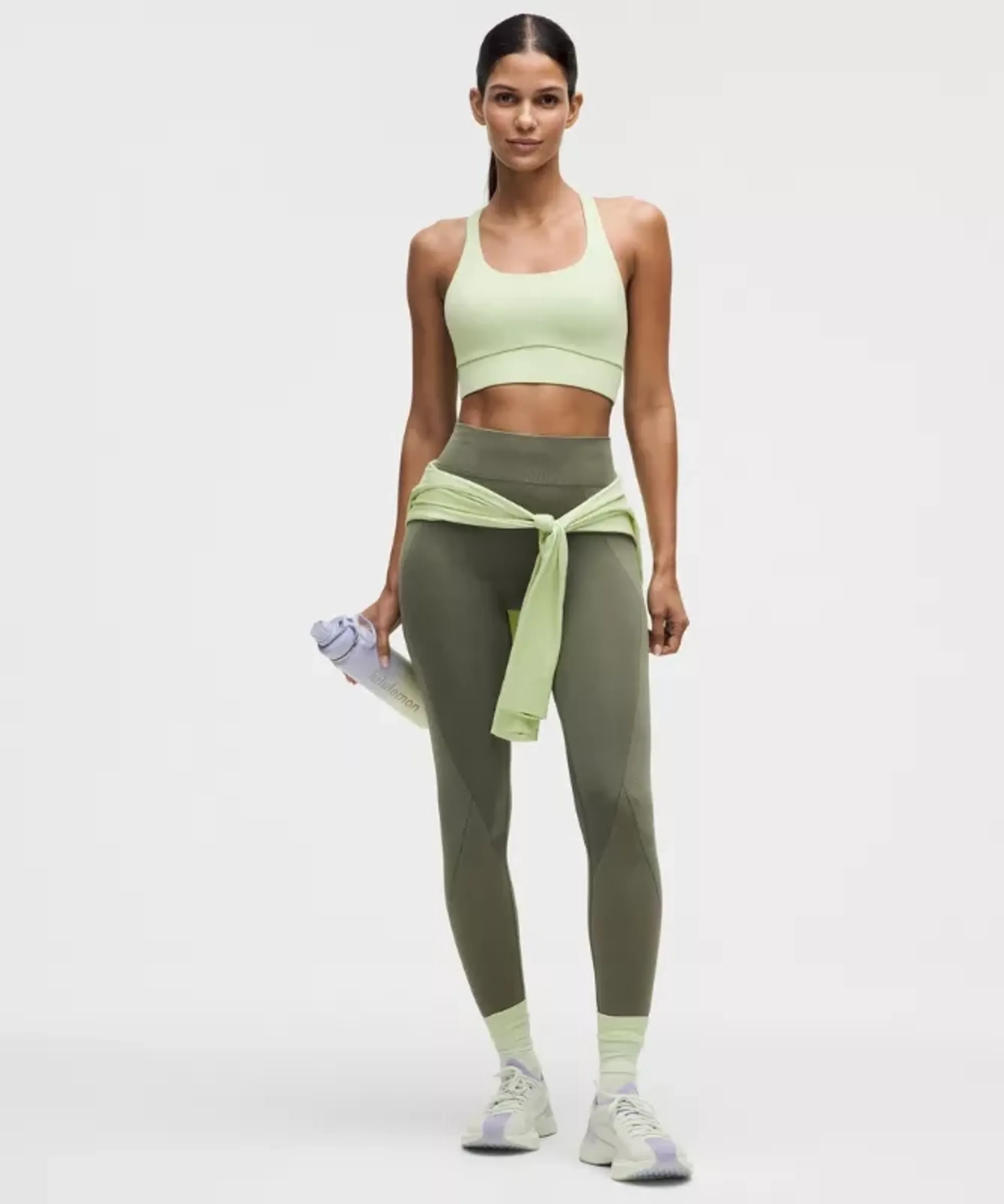 lululemon – Women's Get Low High-Rise Training Tight Leggings – 25" – Color Green – Size 0