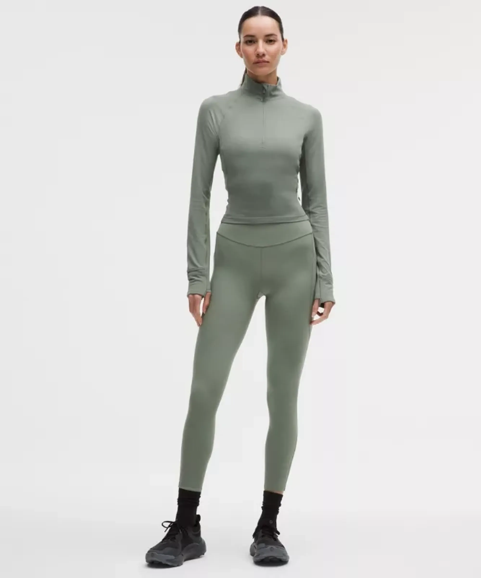 lululemon – Women's Fast and Free High-Rise Tight Leggings 5 Pocket – 25" – Color Green/Pastel – Size 0