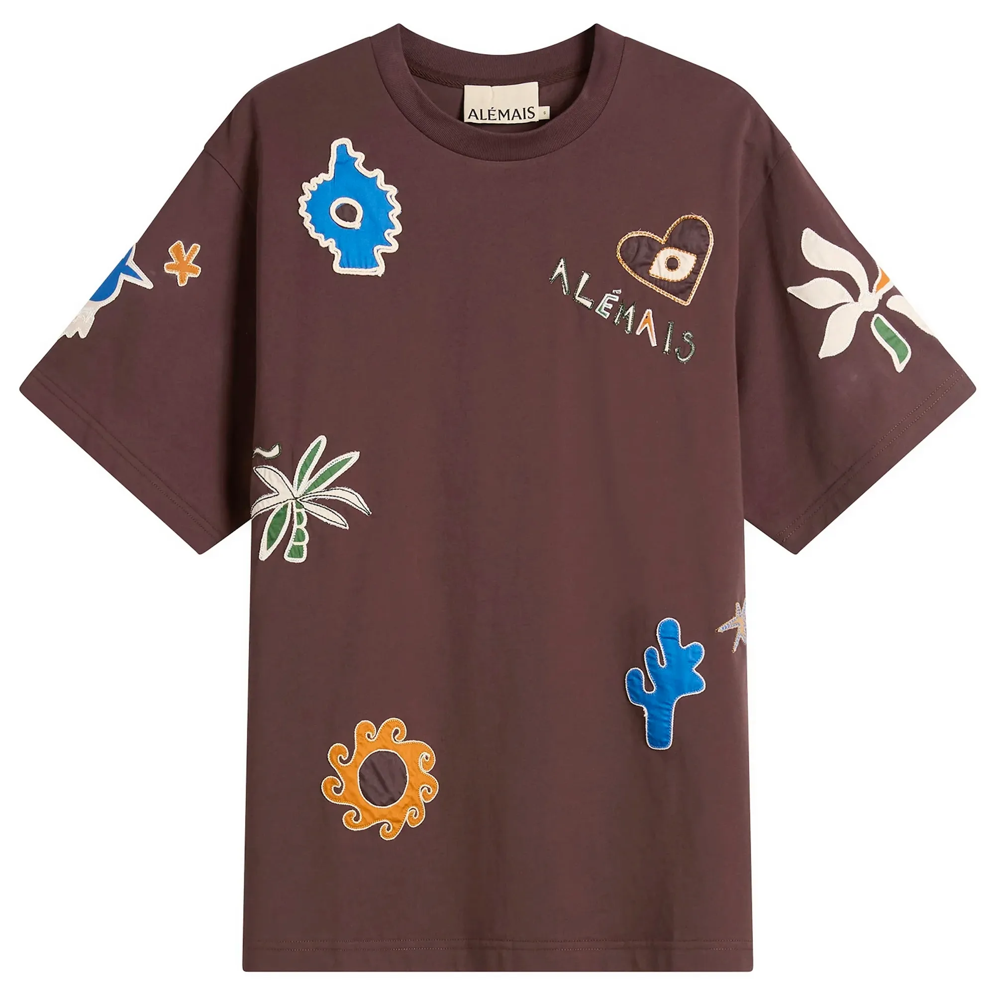 ALÉMAIS Women's Sirocco Embroidered T-Shirt Chocolate