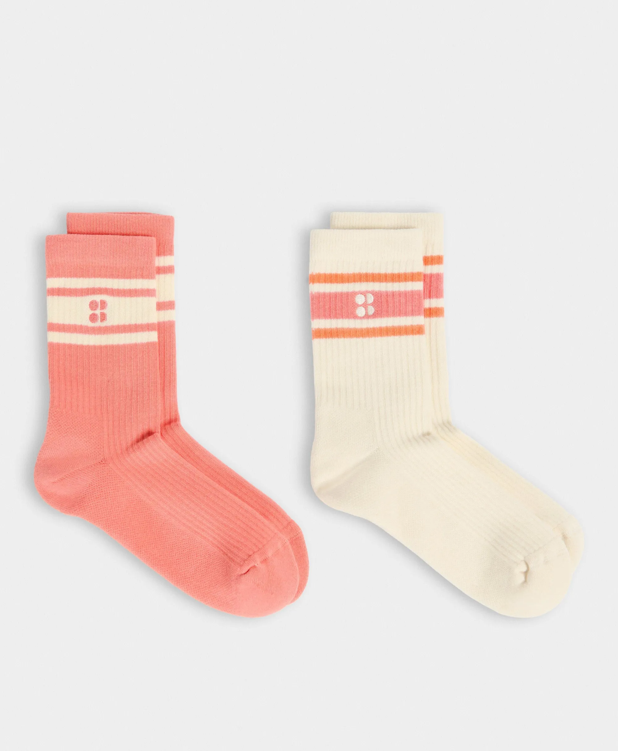 Lifestyle Ribbed Crew Sock 2 Pack