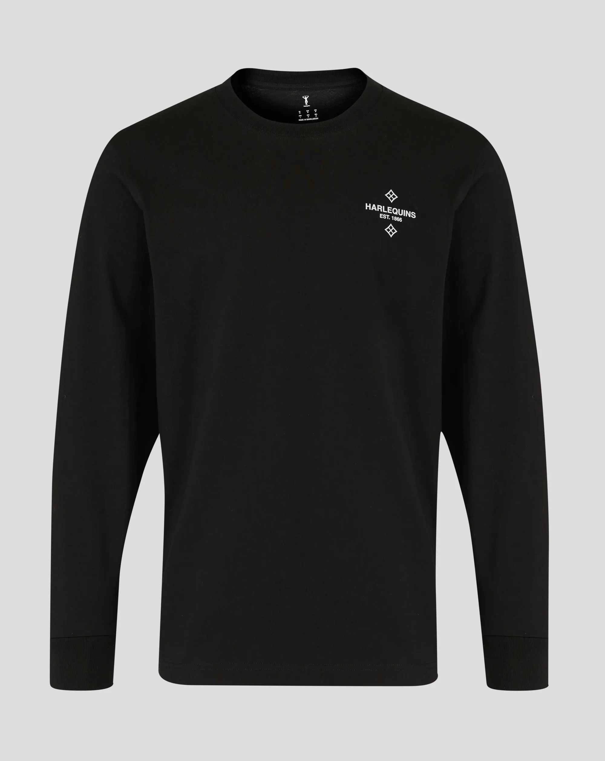 Castore Harlequins Unisex 25/26 Nunquam Dormio Long Sleeve T-shirt - Black