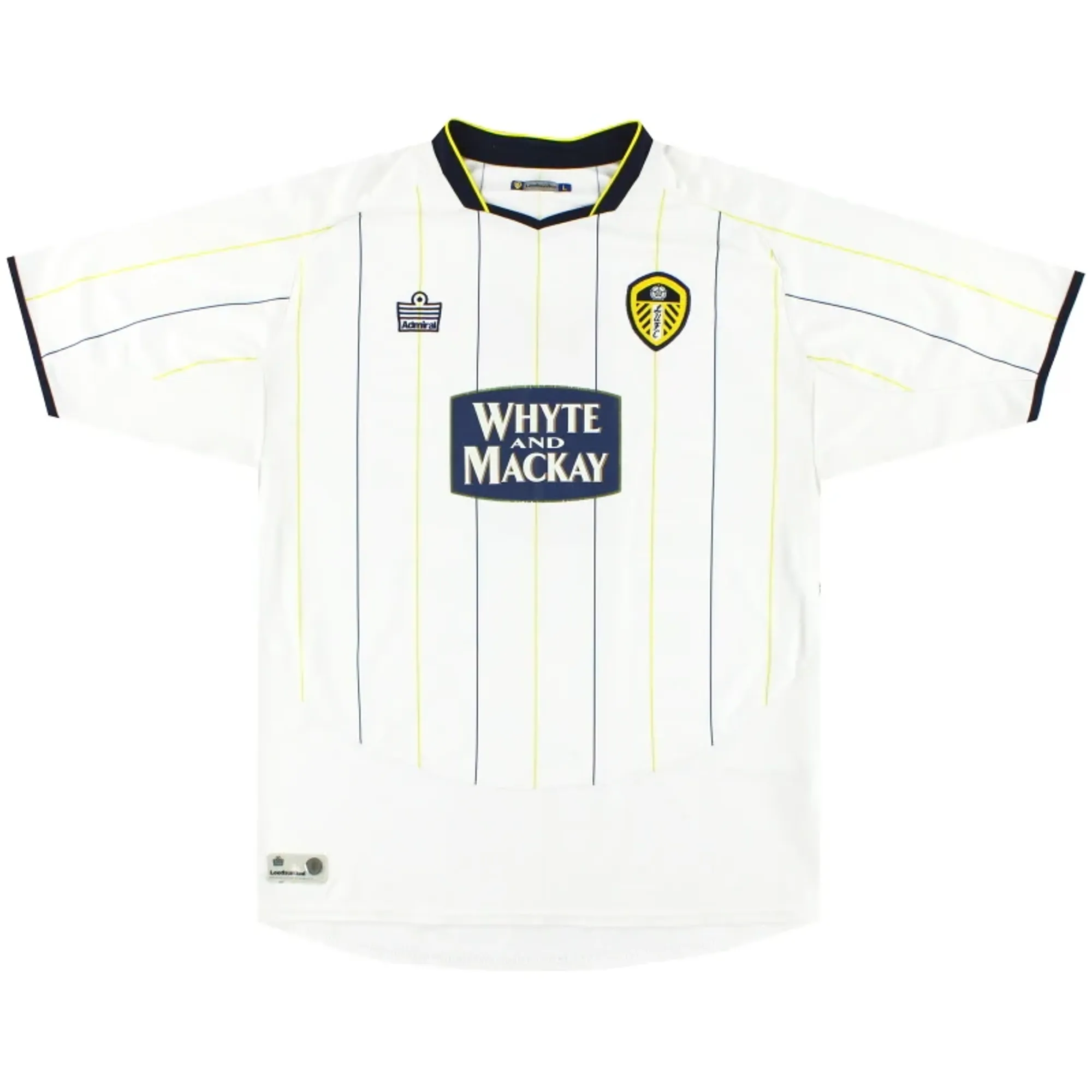 2005-06 Leeds Admiral Home Shirt M - Leeds / Excellent 