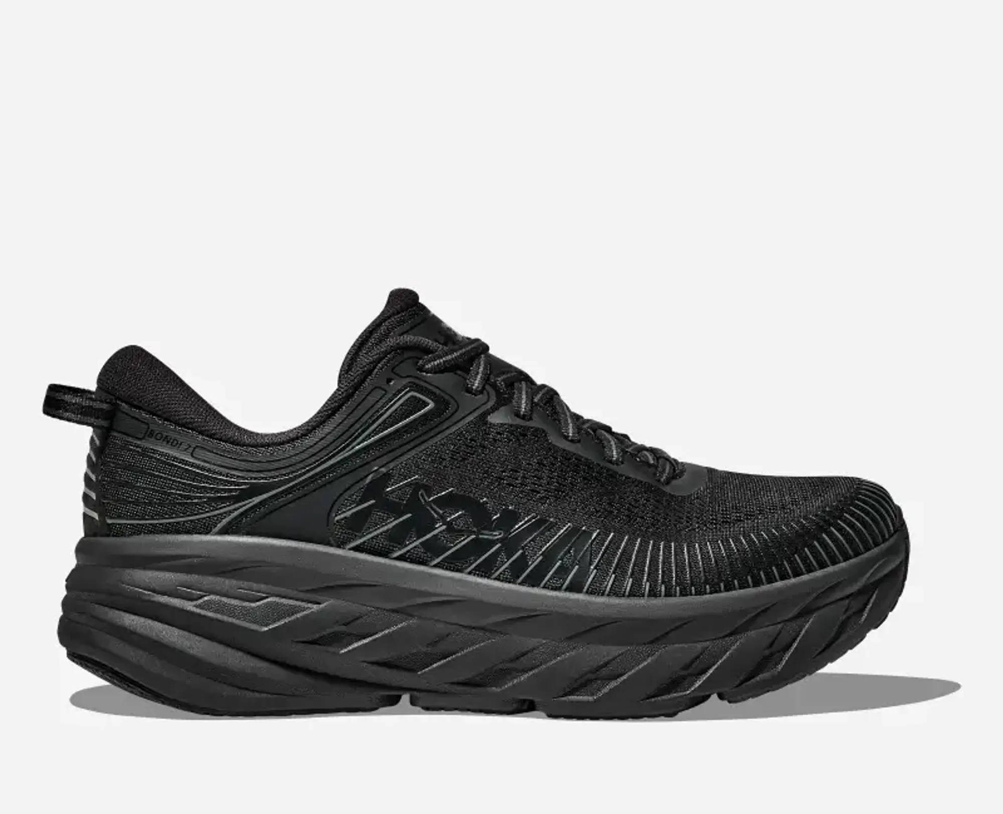 Hoka Men's Bondi 7 Road Running Shoes In Black