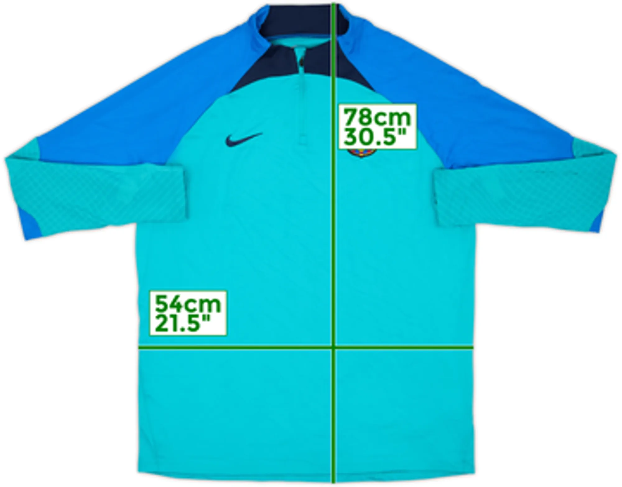 2022-23 Barcelona Nike 1/4 Zip Training Top - 8/10 - (XL)