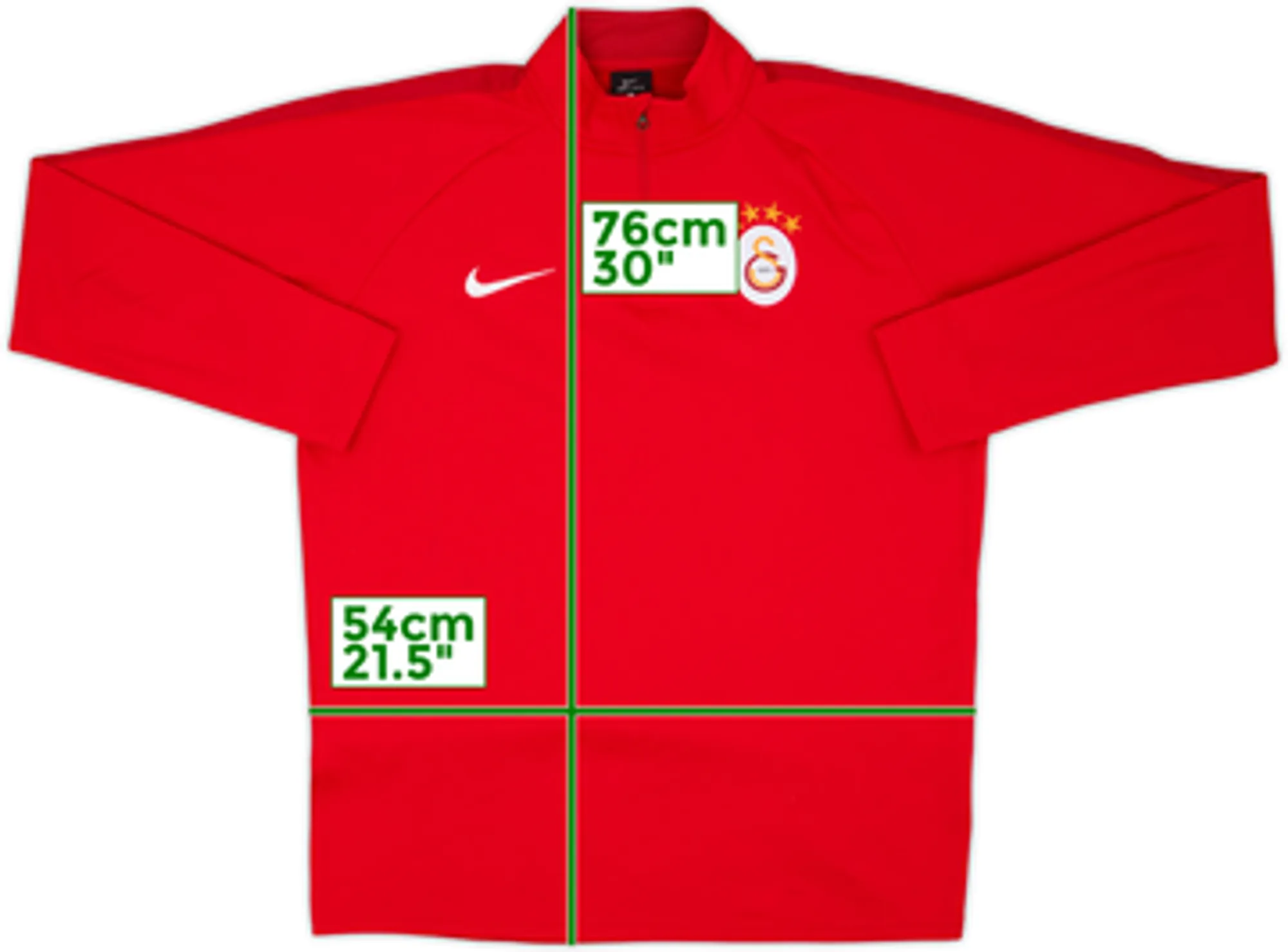 2018-19 Galatasaray Nike 1/4 Zip Training Top - 8/10 - (L)
