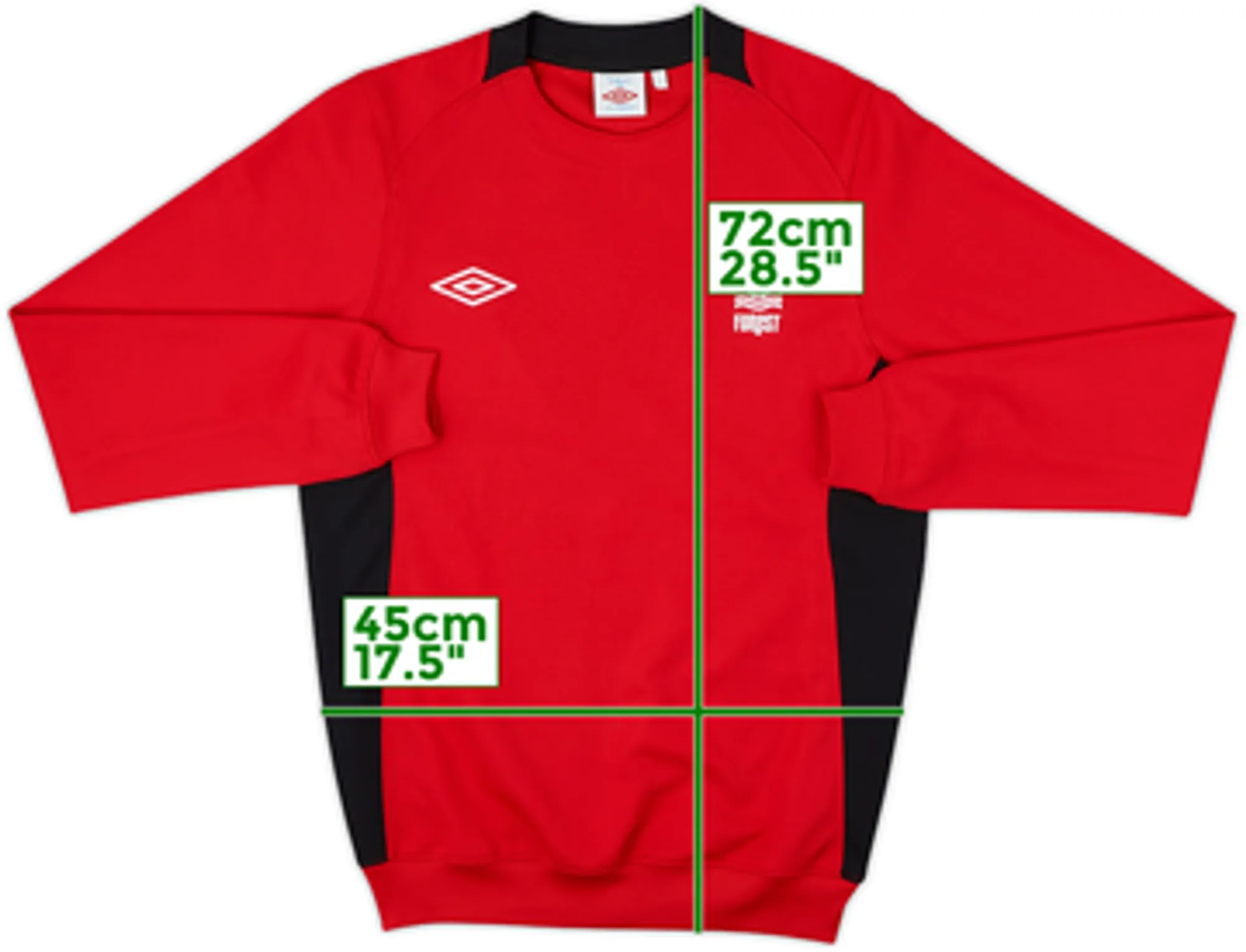 2010-11 Nottingham Forest Umbro Sweat Top - 8/10 - (S)