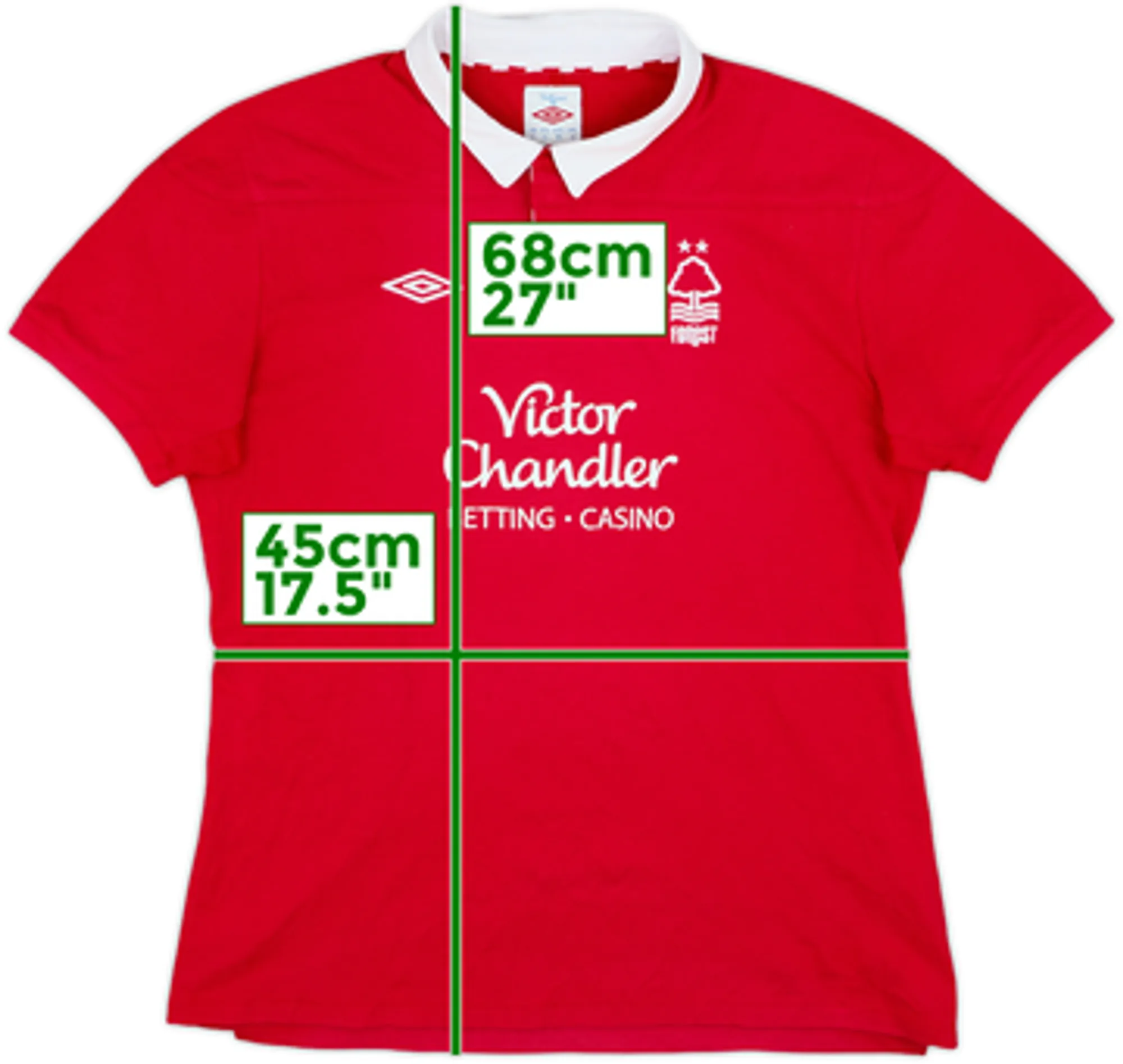 2011-12 Nottingham Forest Home Shirt - 7/10 - (Women's M)