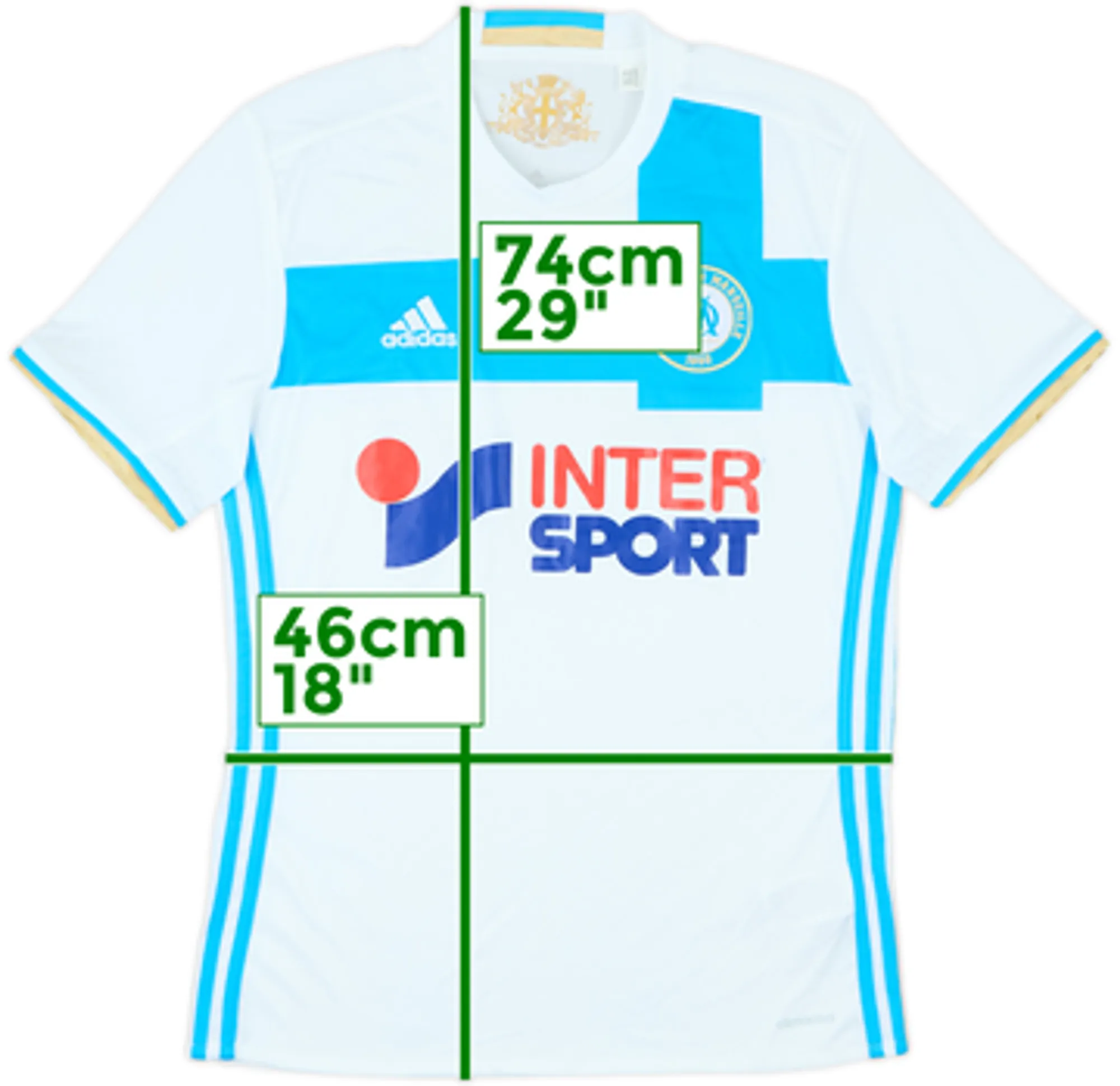 2016-17 Olympique Marseille Home Shirt - 8/10 - (S)