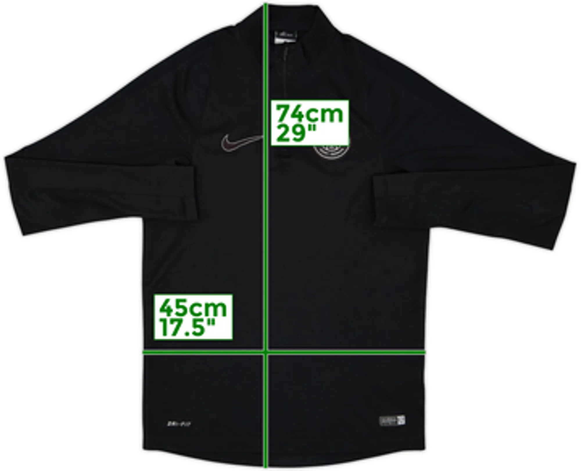 2015-16 Paris Saint-Germain Nike 1/4 Zip Drill Top - 6/10 - (S)