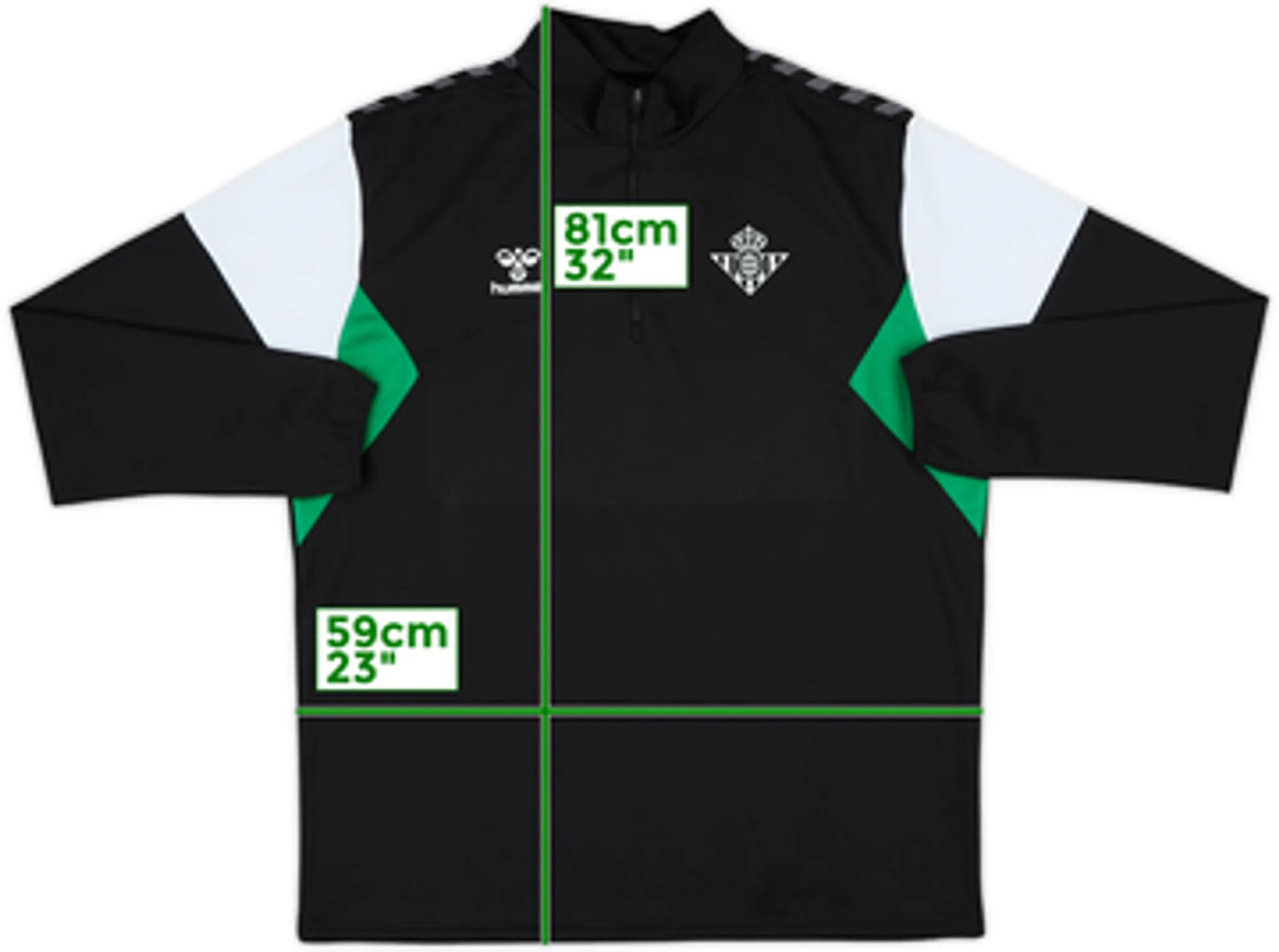 2023-2024 Real Betis 1/4 Zip Training Top - 8/10 - (XXL)