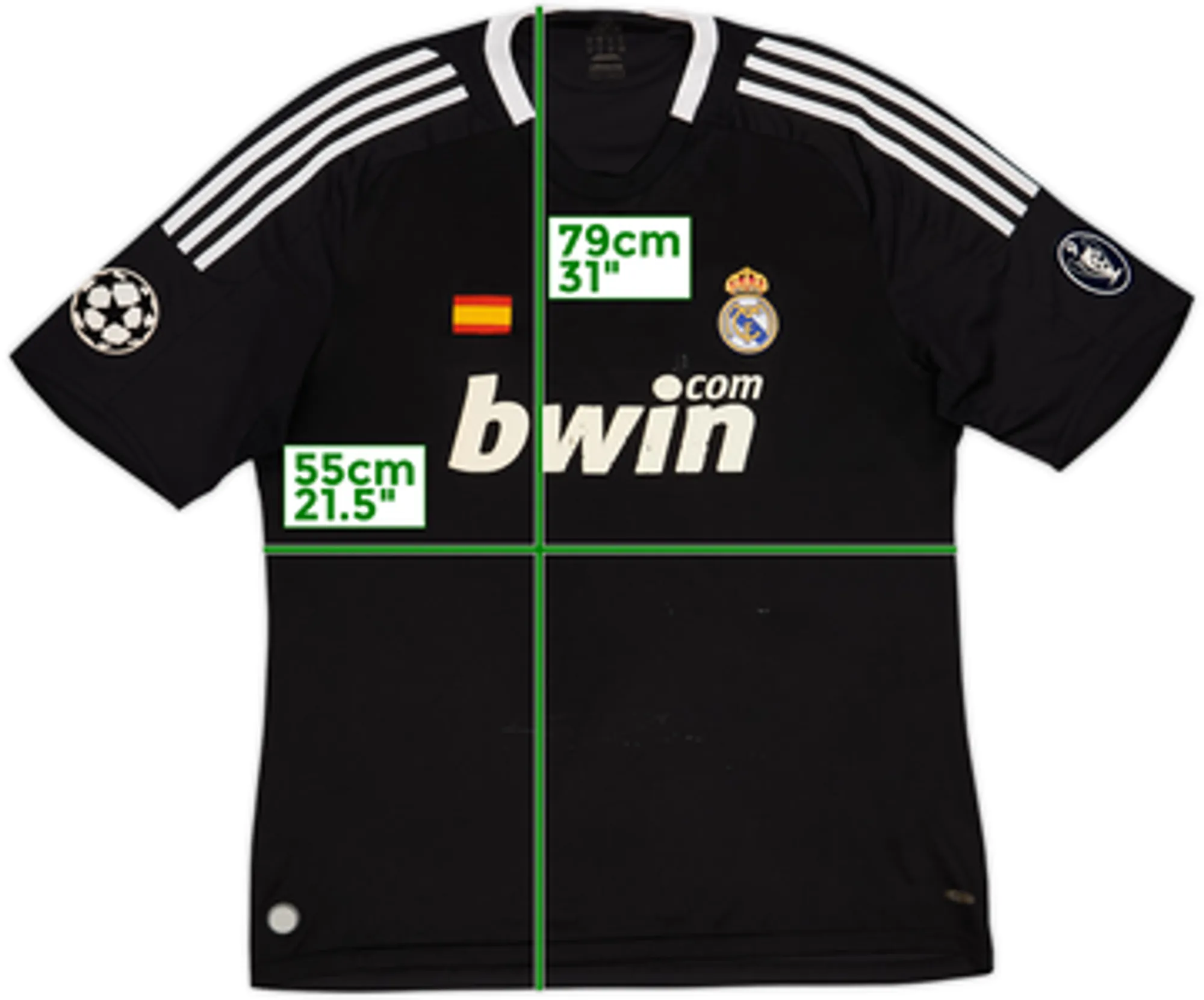 2008-09 Real Madrid CL Third Shirt - 5/10 - (XL)
