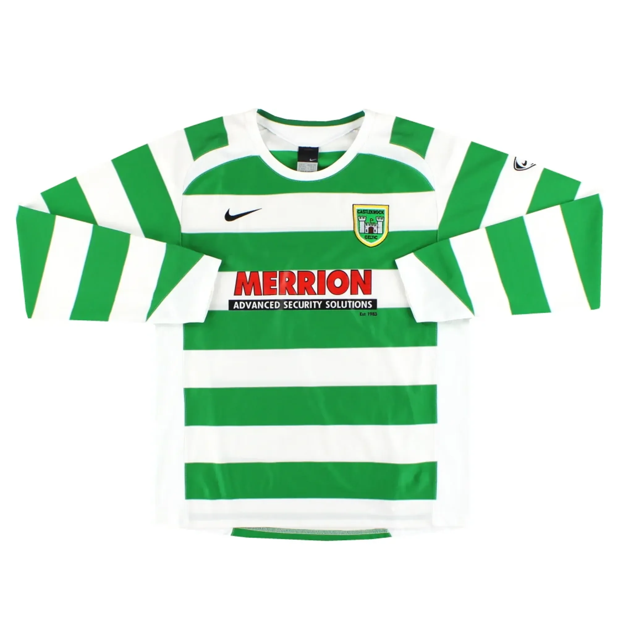 2005 Castleknock Celtic Nike Home Shirt L/S M - Irish Clubs / Excellent 