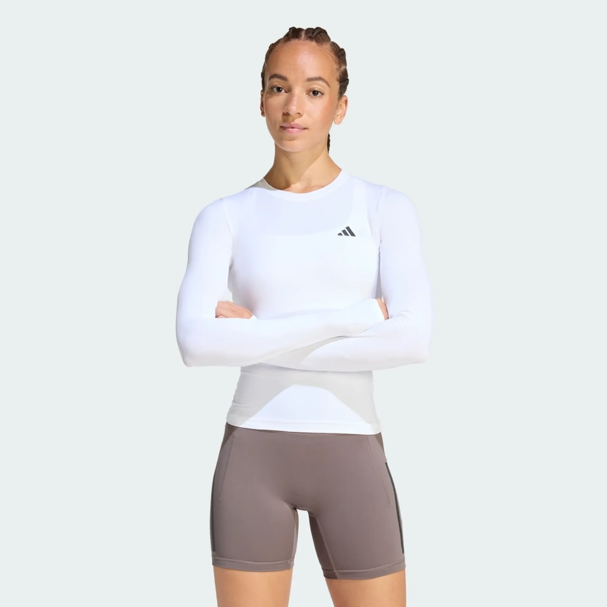 adidas Power Essentials Workout Contour Long Sleeve Long-Sleeve Top