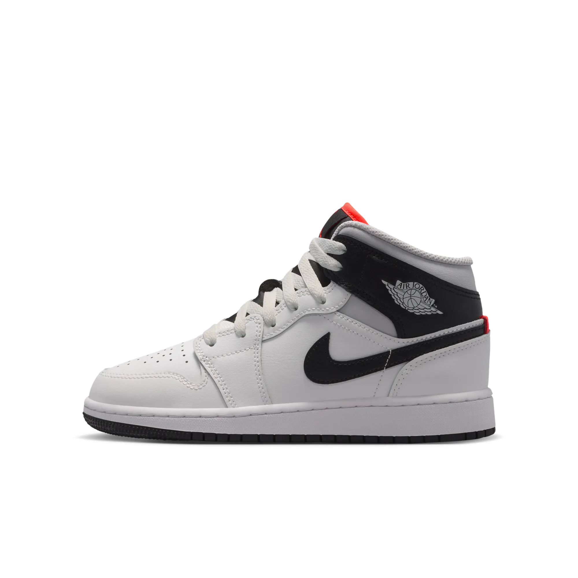 Nike Jordan Nike Air Jordan 1 Mid Older Kids' Shoes - White