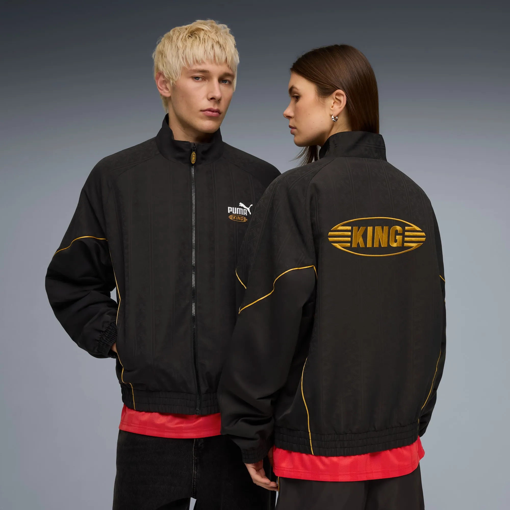 PUMA King Jacket Unisex, Black, size Large