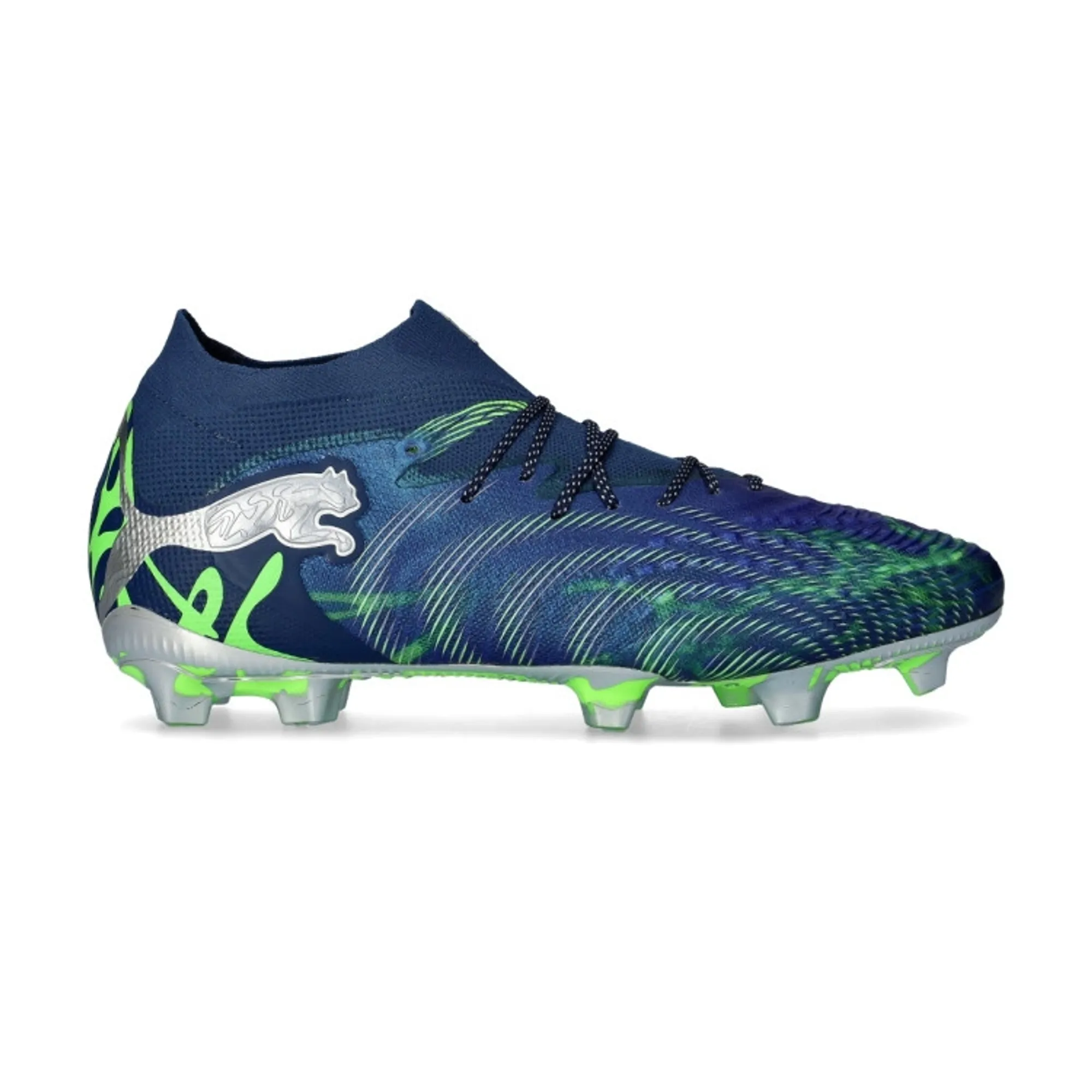 PUMA Future 9 Ultimate Cosmic Art FG Football Boots Unisex, Persian Blue/Vivid Blue/Lapis Lazuli