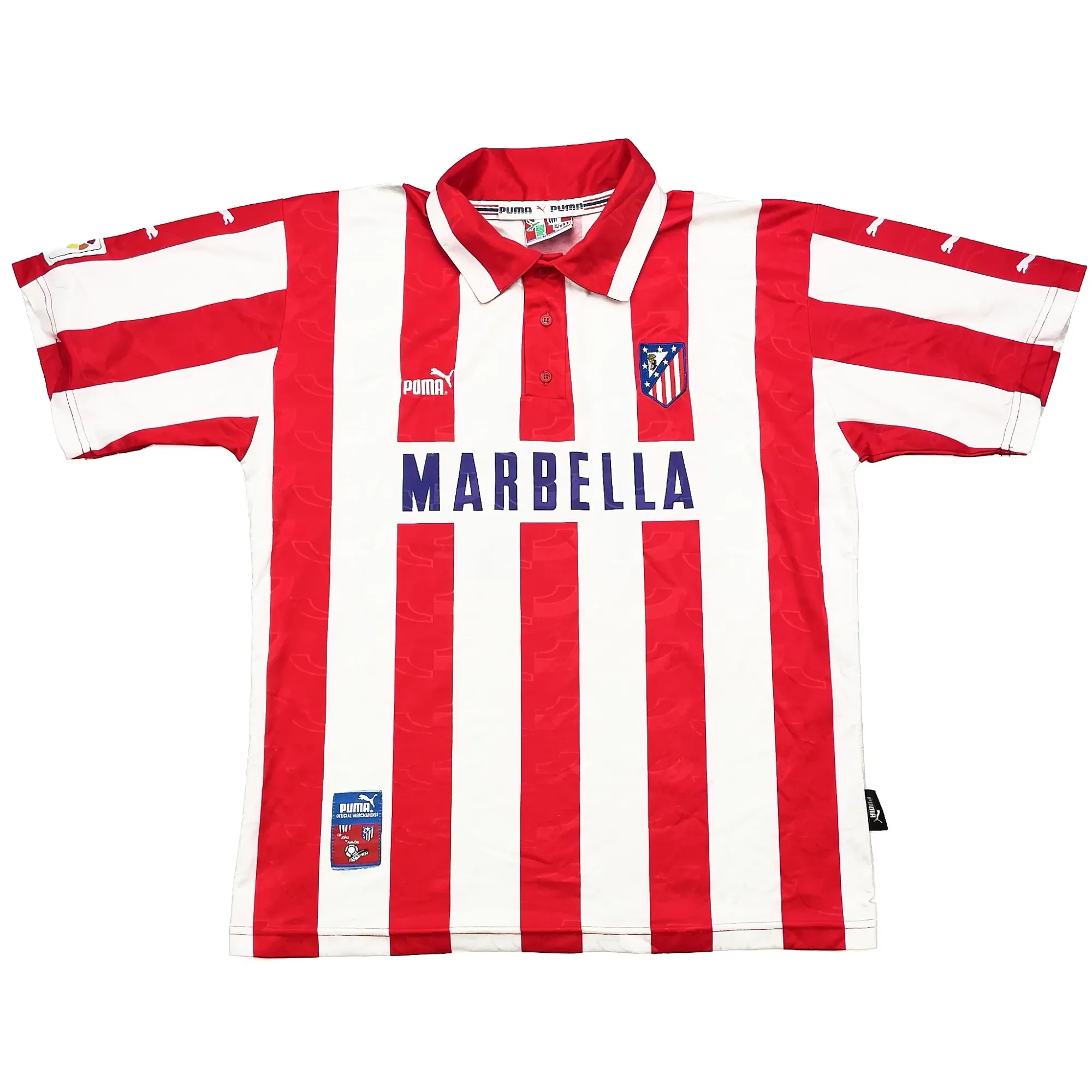 1994/95 Atletico Madrid #13 Home Shirt (M) Puma | Cult Kits