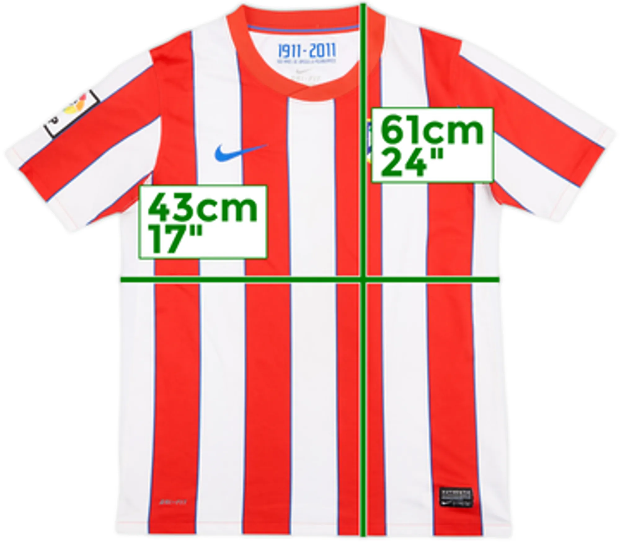 2011-12 Atletico Madrid Home Shirt - 6/10 - (L.Boys)