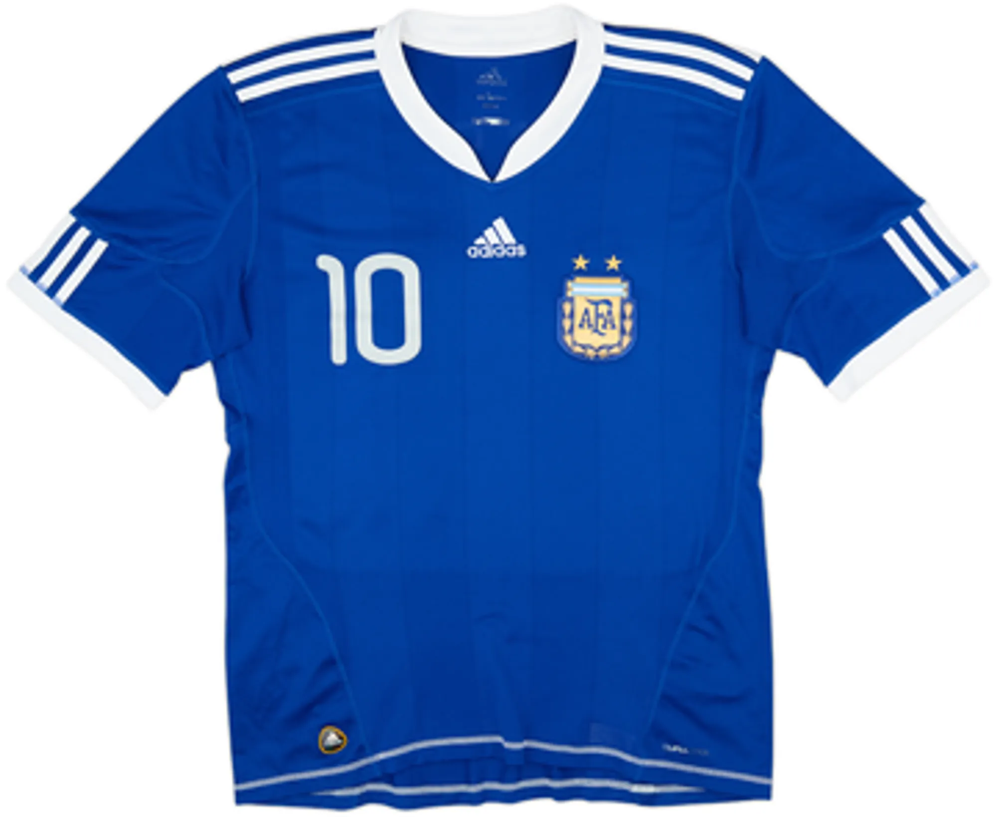 2010-11 Argentina Away Shirt Messi #10 - 8/10 - (XL.Boys)