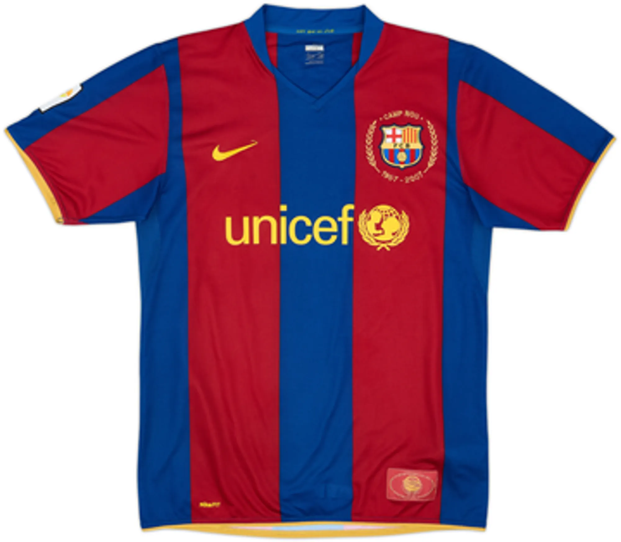 2007-08 Barcelona Home Shirt Ronaldinho #10 - 9/10 - (XL)