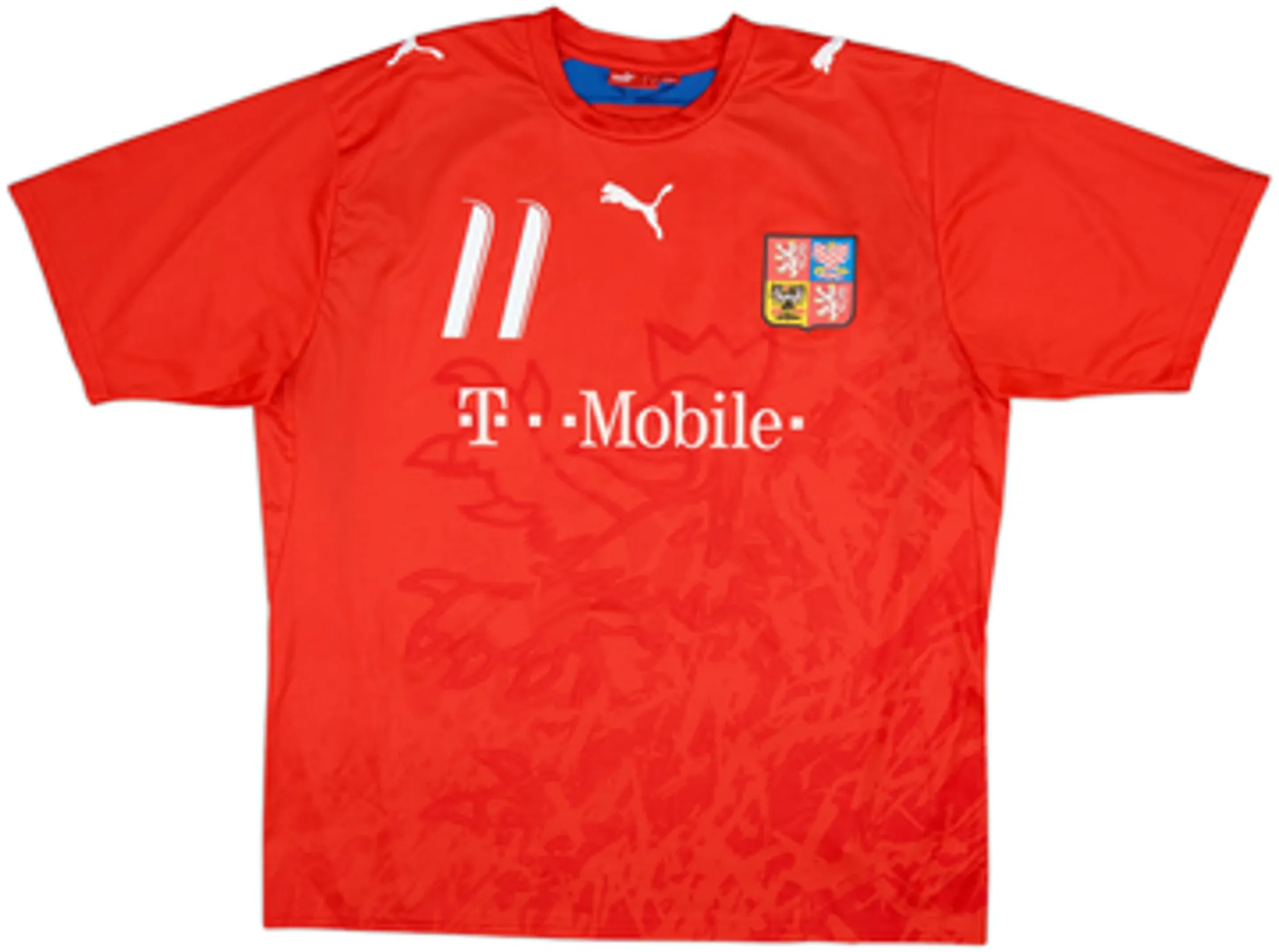 2006-08 Czech Republic Basic Home Shirt Nedved #11 - 6/10 - (XL)