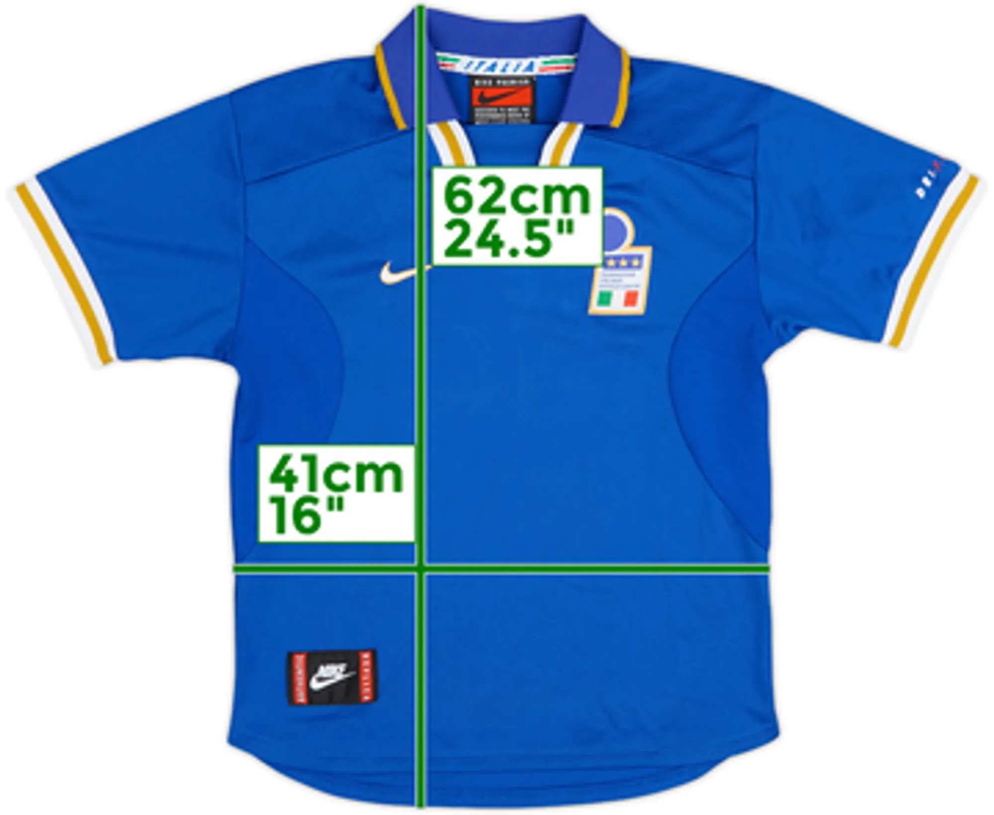 1996-97 Italy Home Shirt - 8/10 - (L)