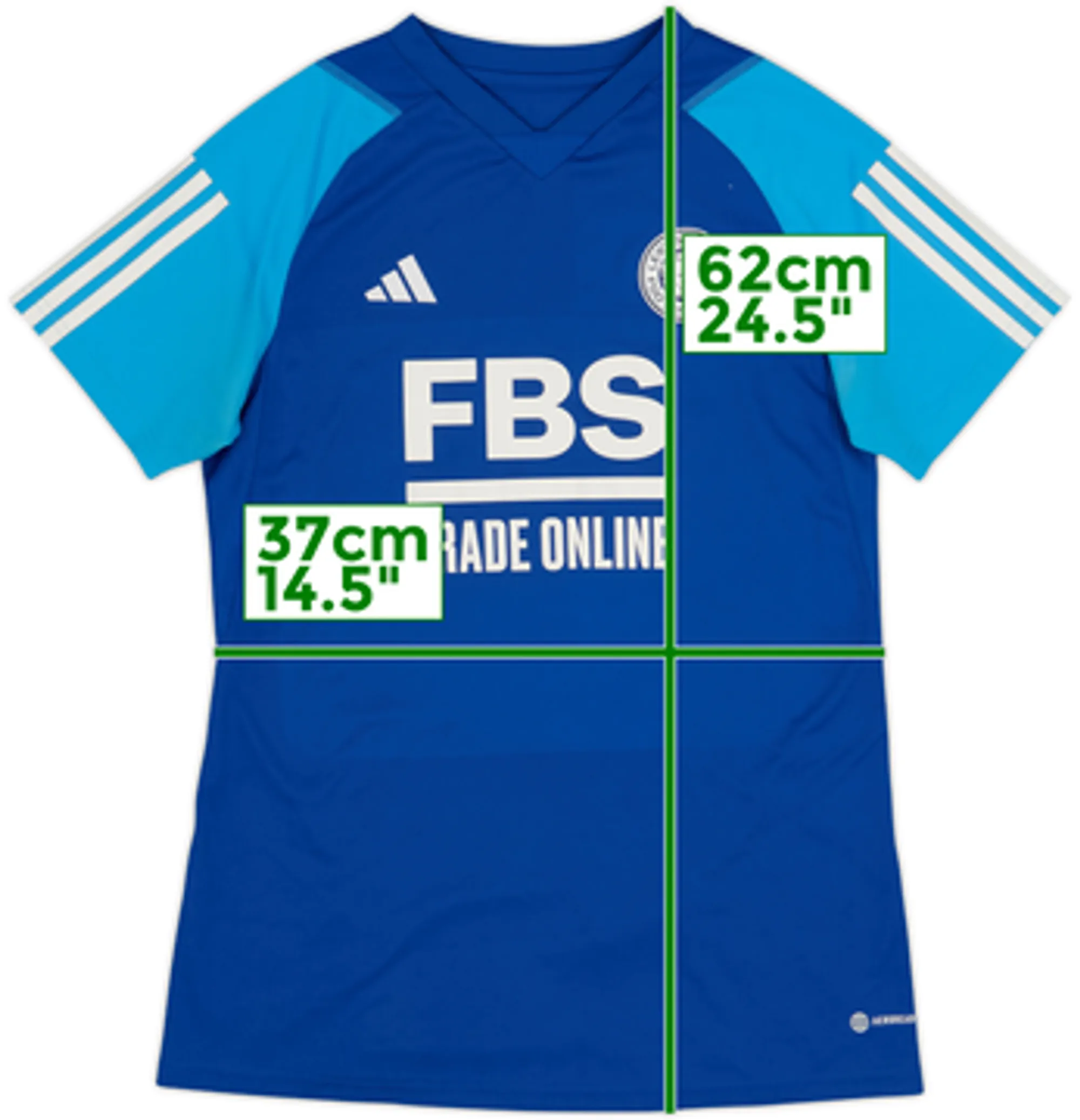 2022-23 Leicester adidas Training Shirt - 8/10 - (Women's M)