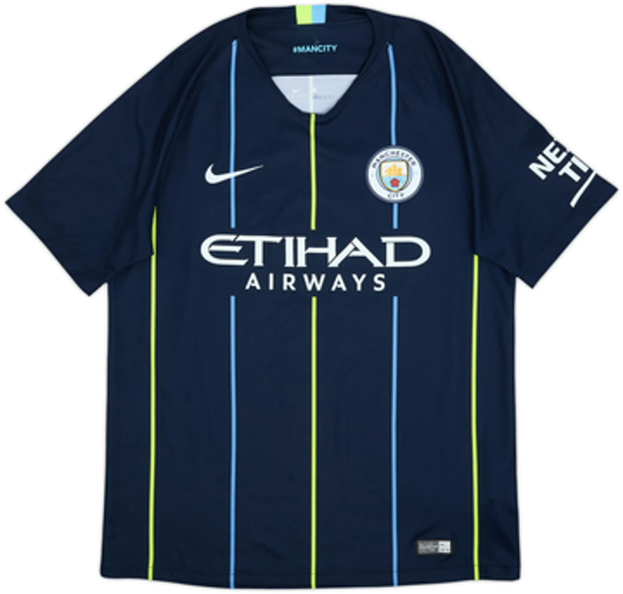 2018-19 Manchester City Away Shirt De Bruyne #17 - 10/10 - (M)
