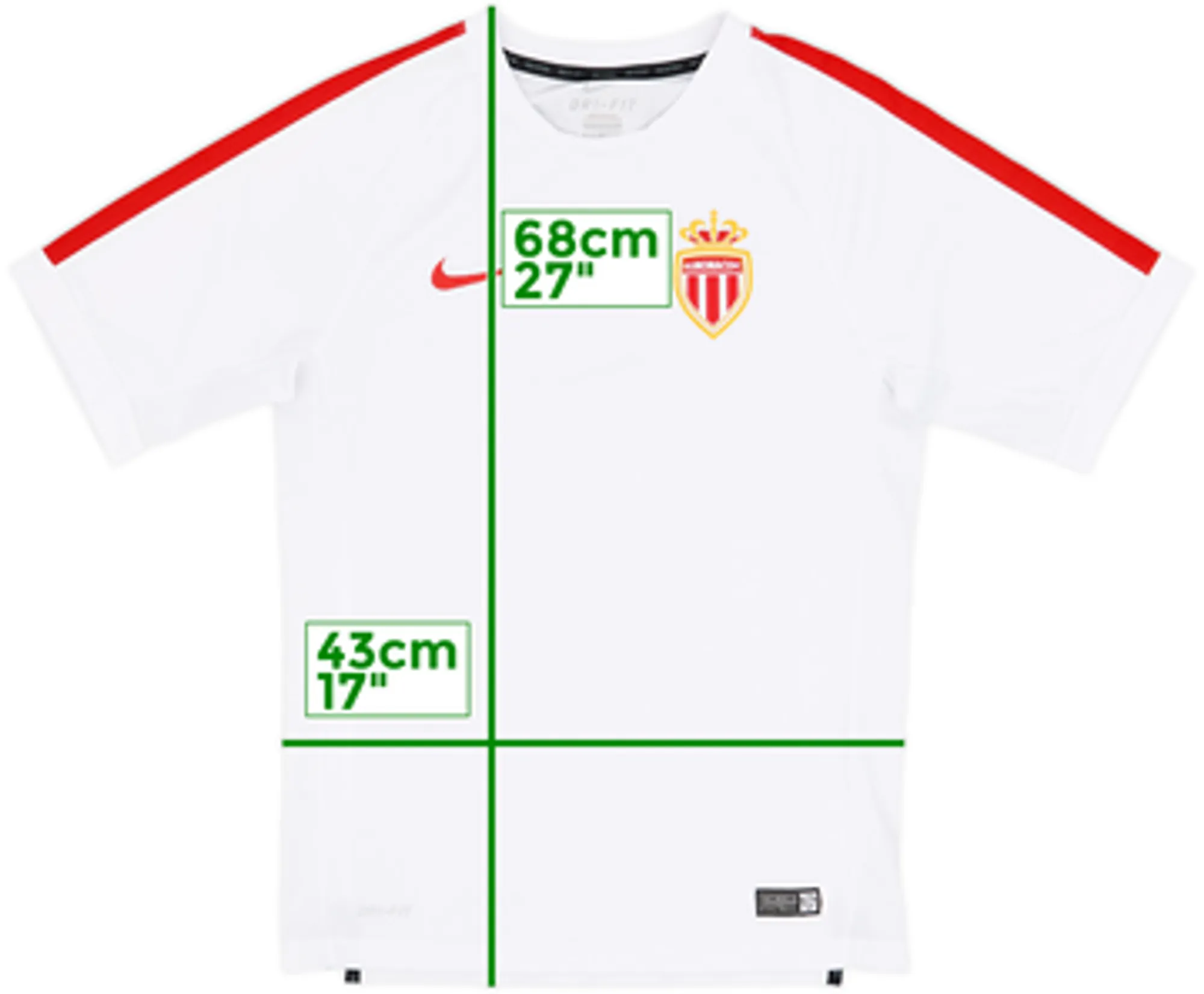 2014-15 AS Monaco Nike Training Shirt - 9/10 - (S)