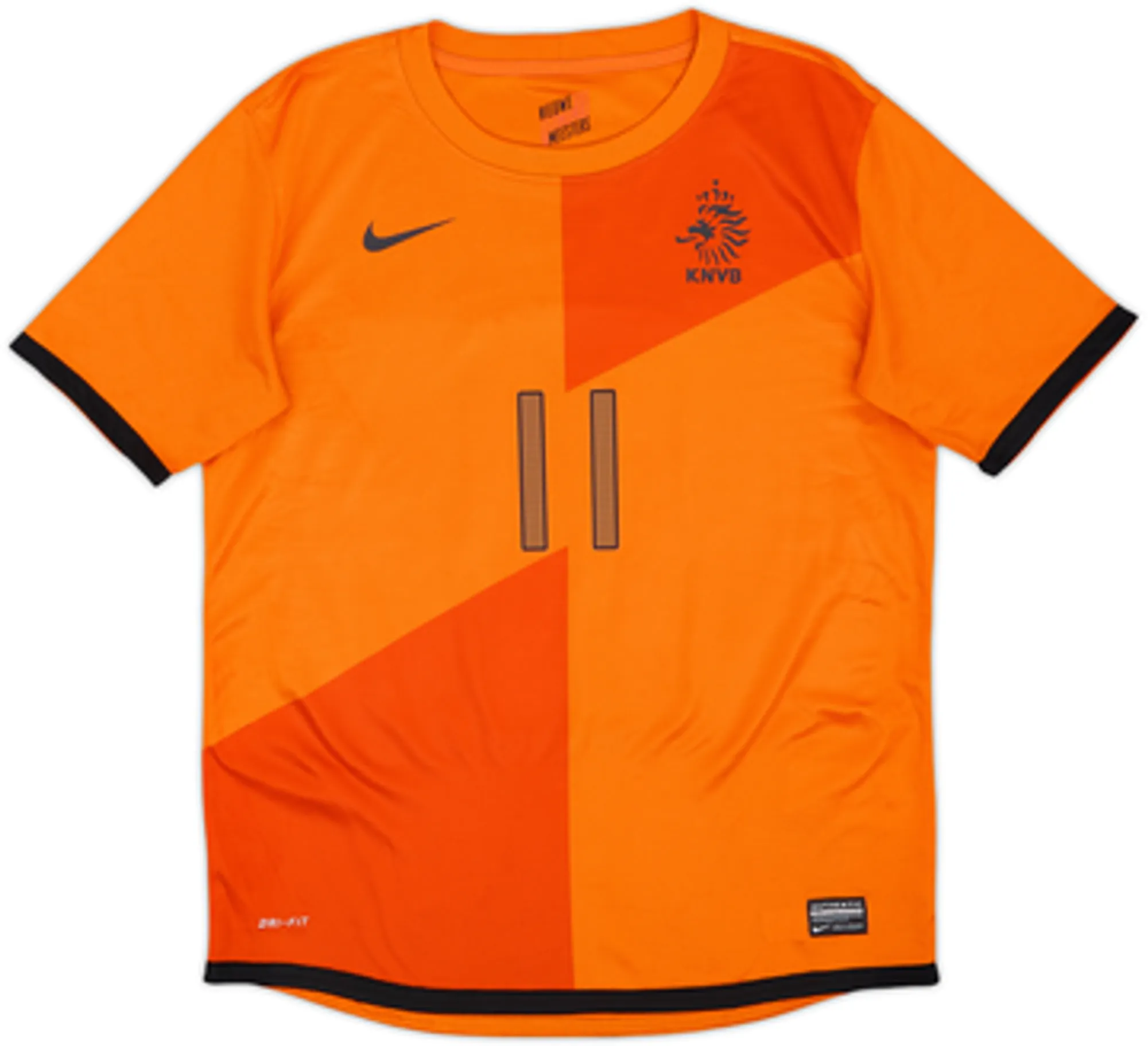 2012-13 Netherlands Home Shirt Robben #11 - 7/10 - (M)